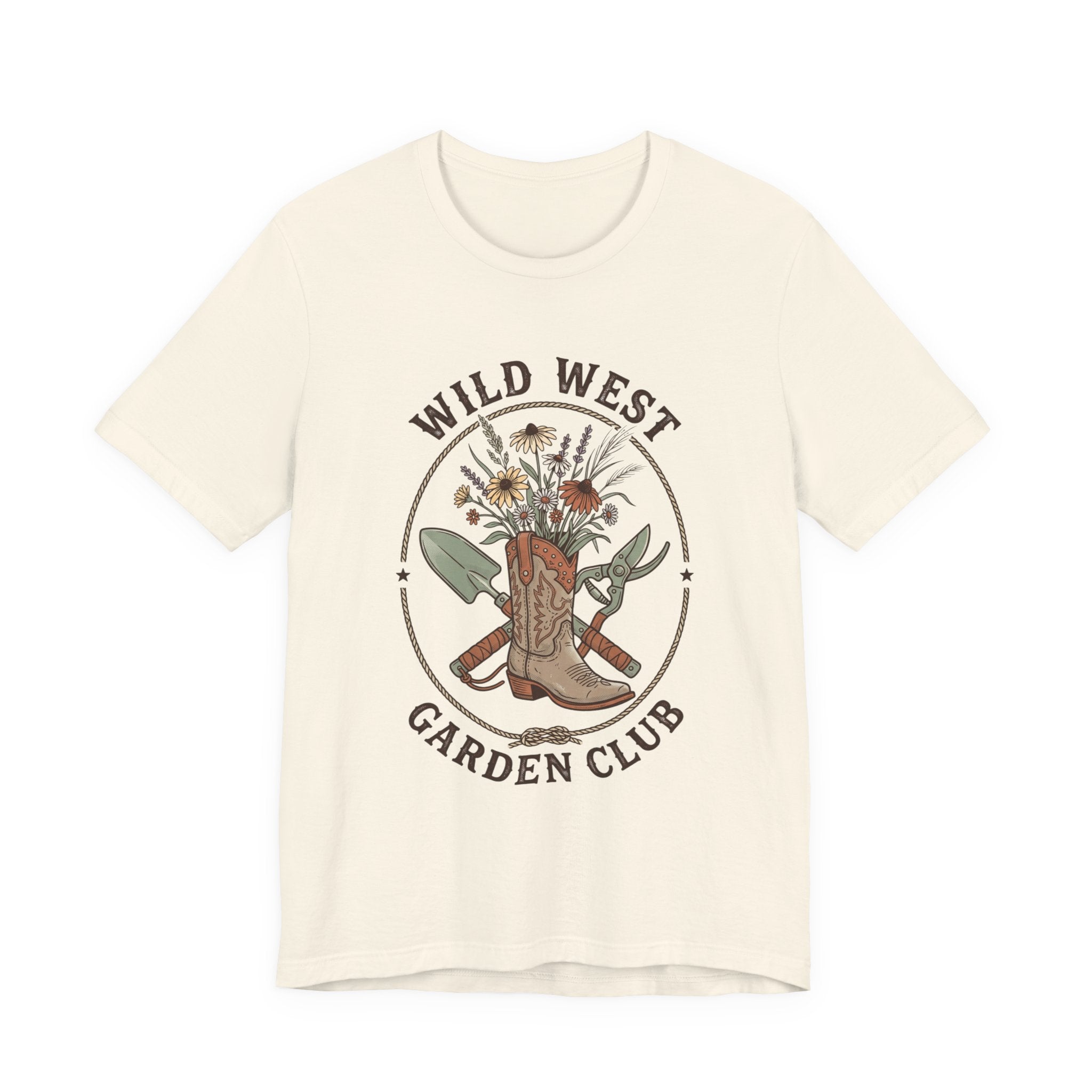 Wild West Garden Club Tee | Cowgirl Gardening, Western Boots & Desert Florals