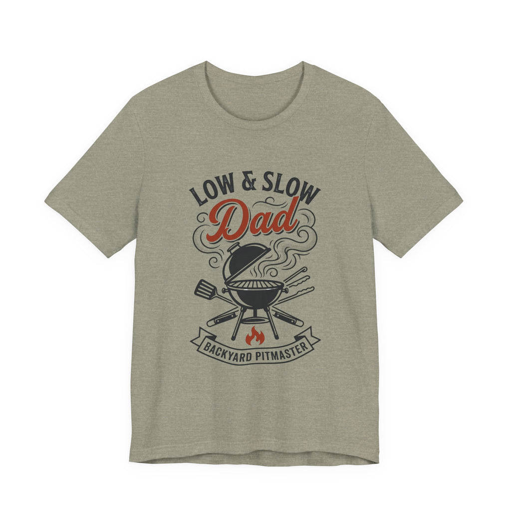 Low & Slow Dad T-Shirt | Father's Day BBQ Grill Pitmaster Tee