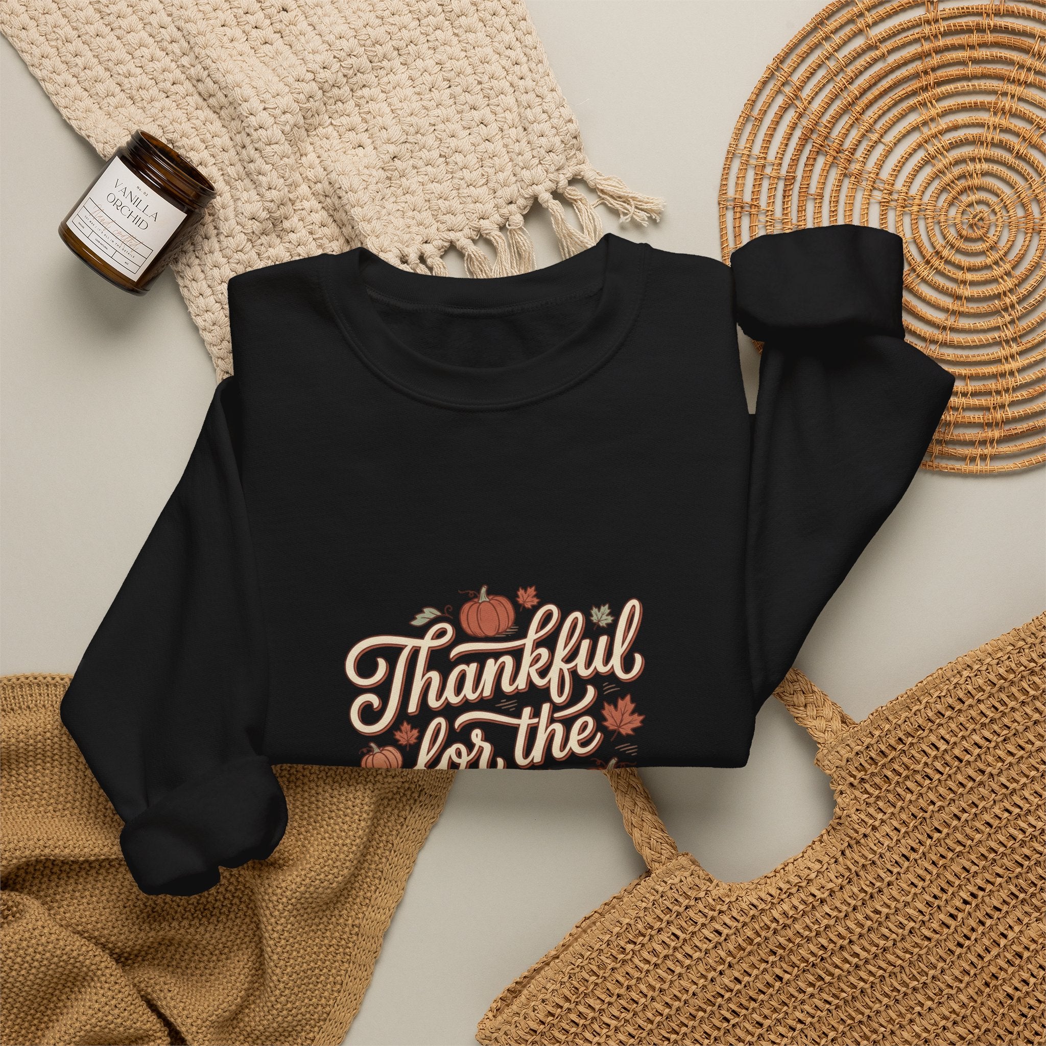 Thankful For Tiny Moments Sweatshirt | Pumpkin Fall Aesthetic