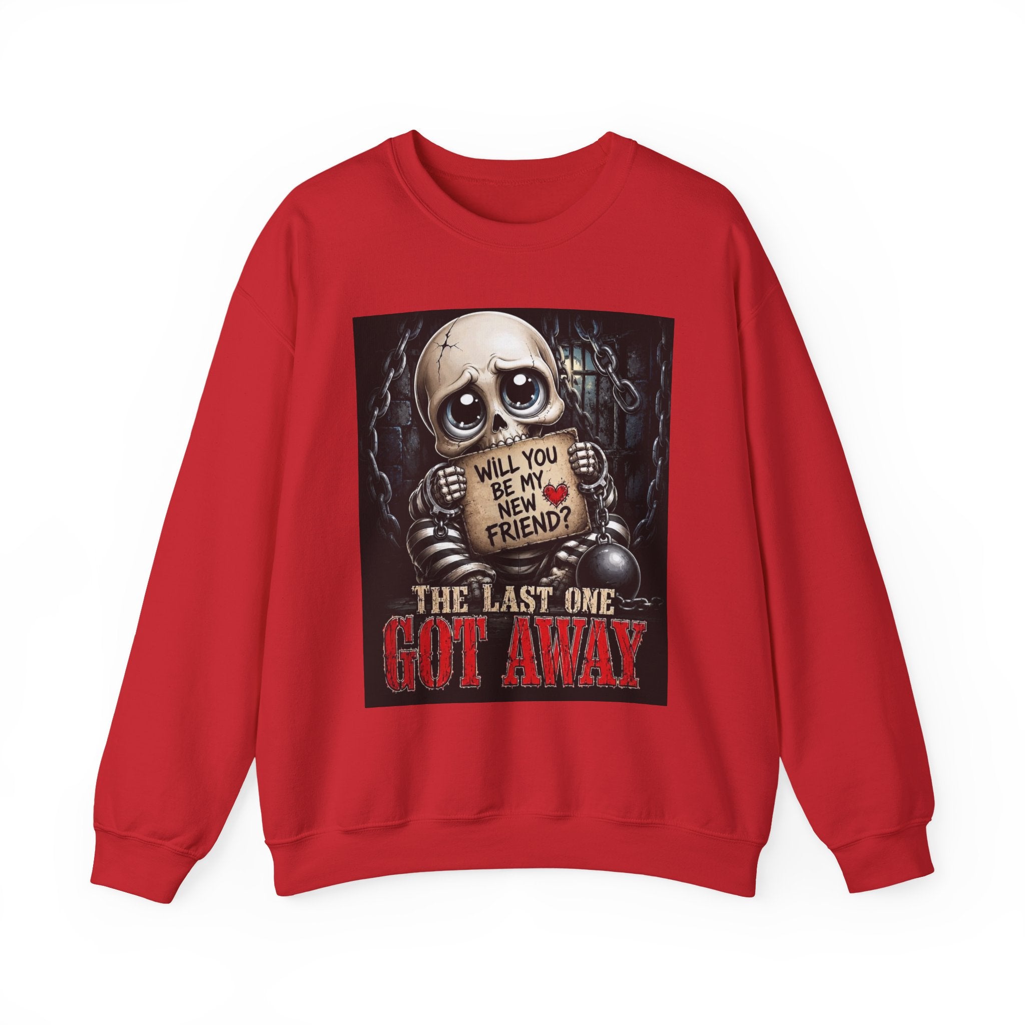 Skull Teddy 'Will You Be My New Friend?' Sweatshirt