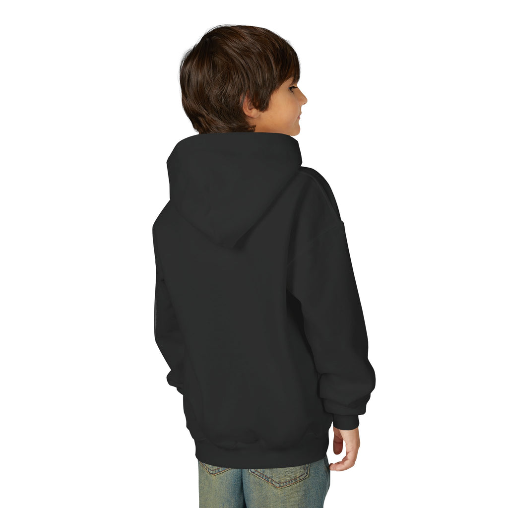 Youth Hoodie — Creepy Skeleton 'Will You Be My Friend?' Horror Graphic