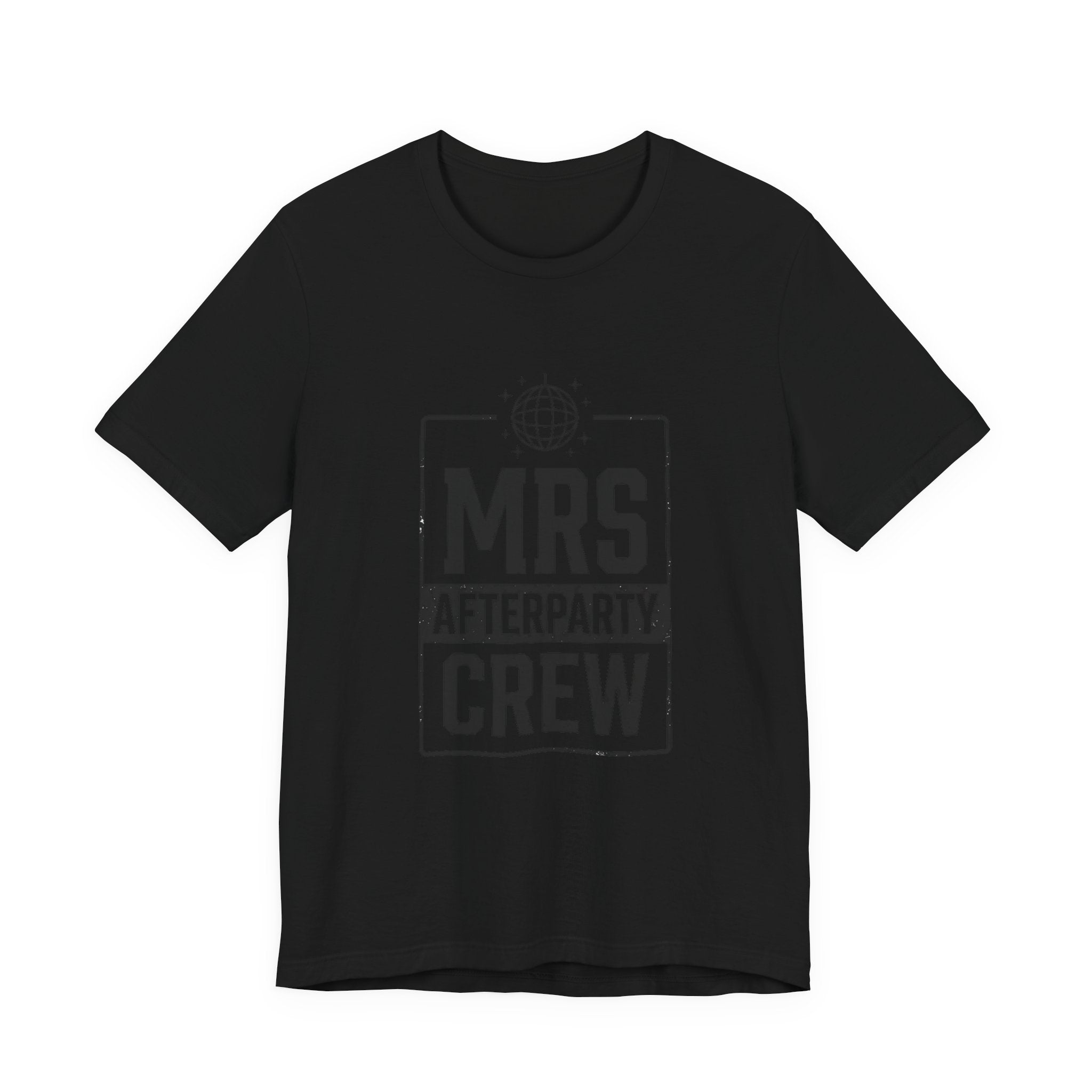 Mrs Afterparty Crew T-Shirt | Bride Era Slogan, Retro Script Tee