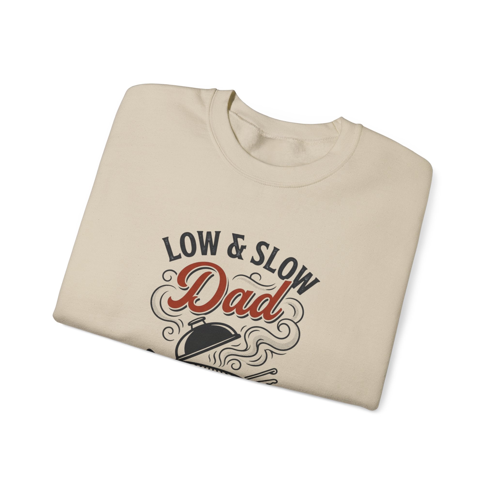 Low & Slow Dad Crewneck Sweatshirt | Backyard Pitmaster, Father's Day BBQ