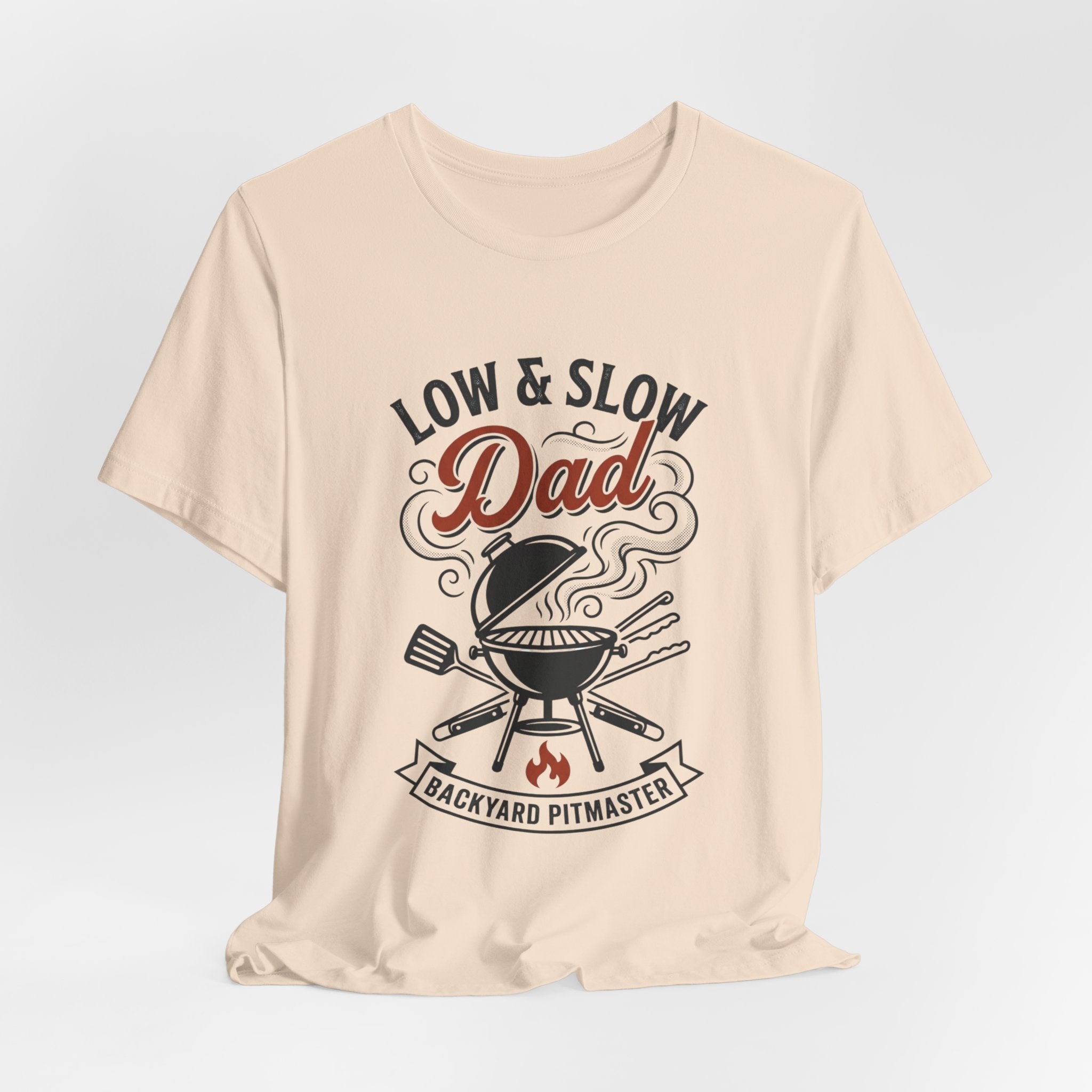 Low & Slow Dad T-Shirt | Father's Day BBQ Grill Pitmaster Tee