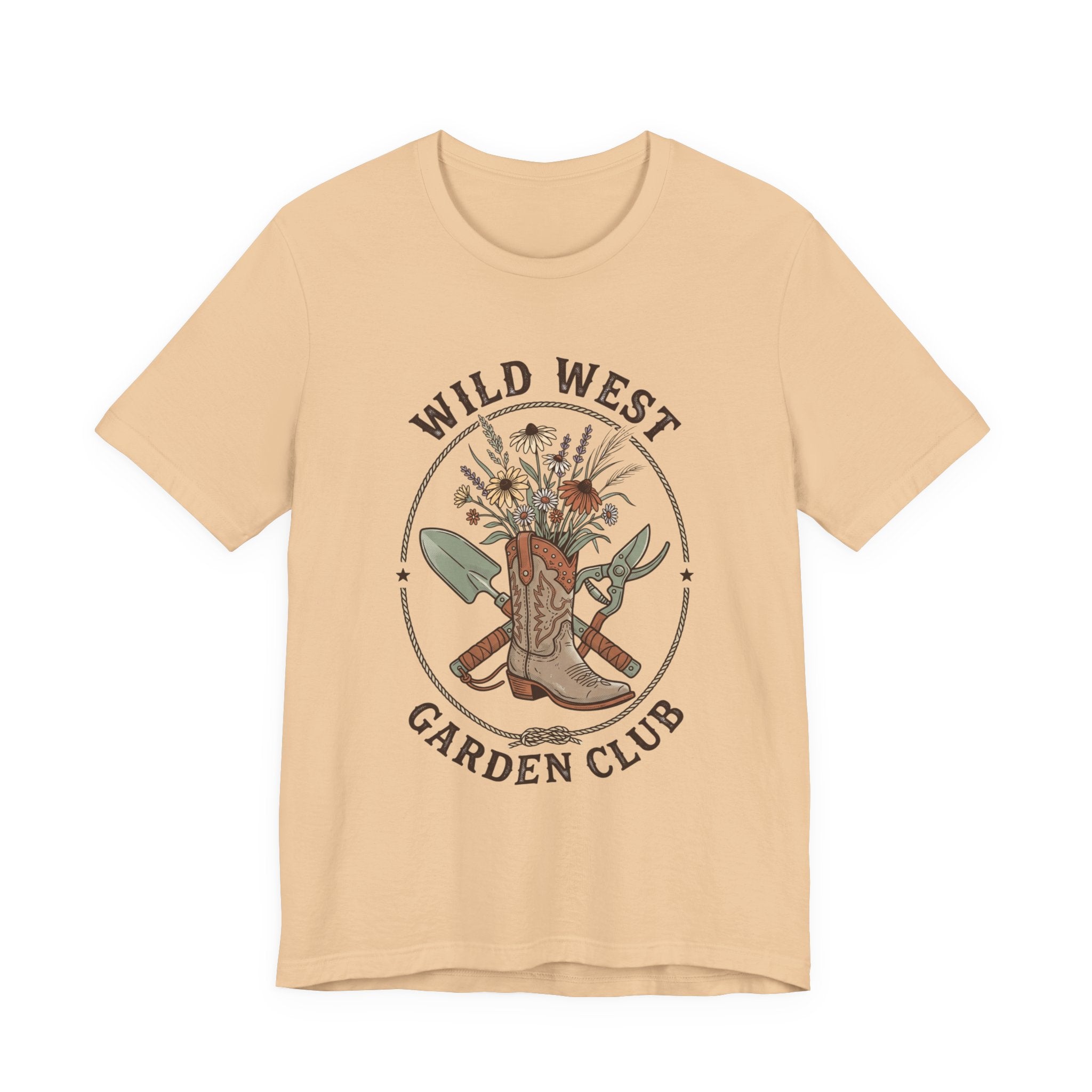 Wild West Garden Club Tee | Cowgirl Gardening, Western Boots & Desert Florals