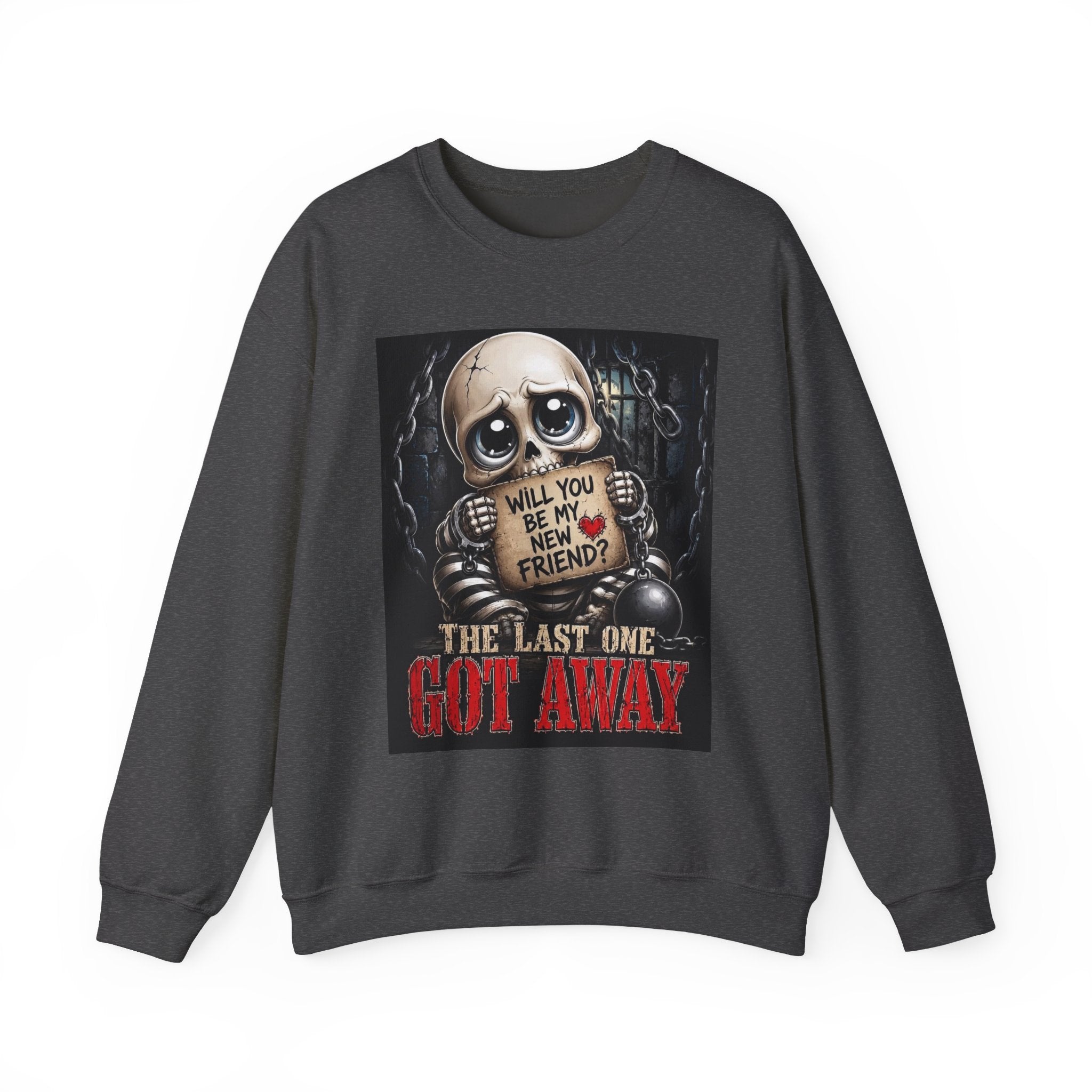 Skull Teddy 'Will You Be My New Friend?' Sweatshirt