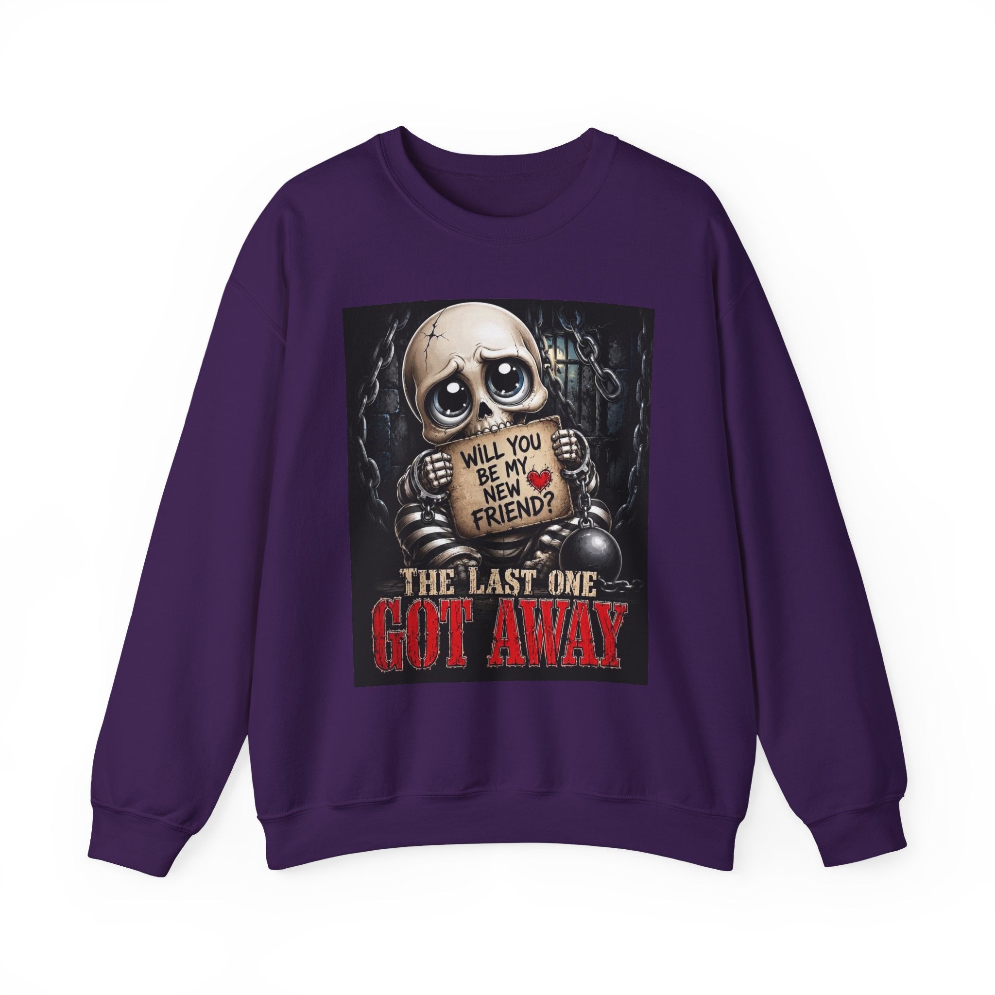 Skull Teddy 'Will You Be My New Friend?' Sweatshirt
