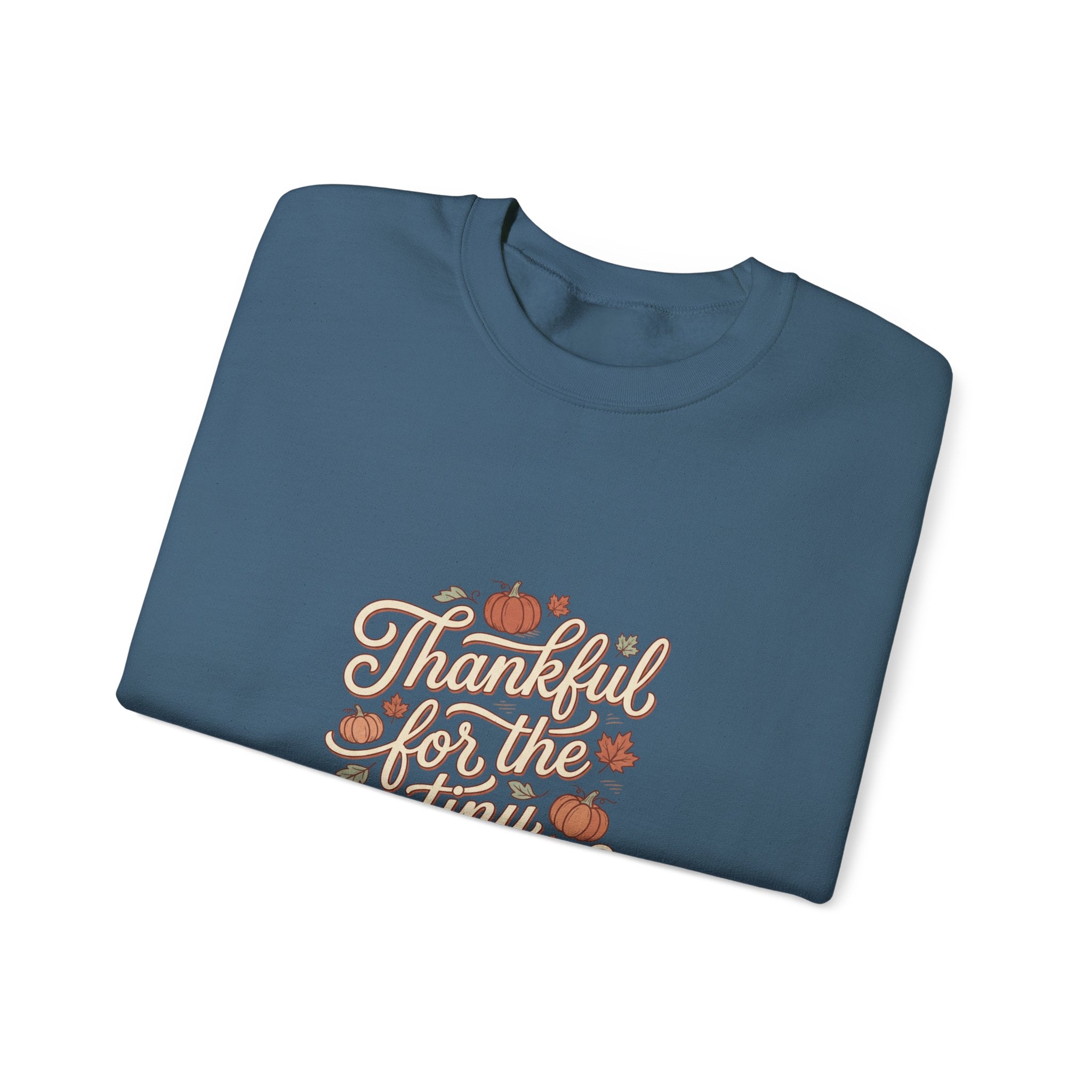 Thankful For Tiny Moments Sweatshirt | Pumpkin Fall Aesthetic
