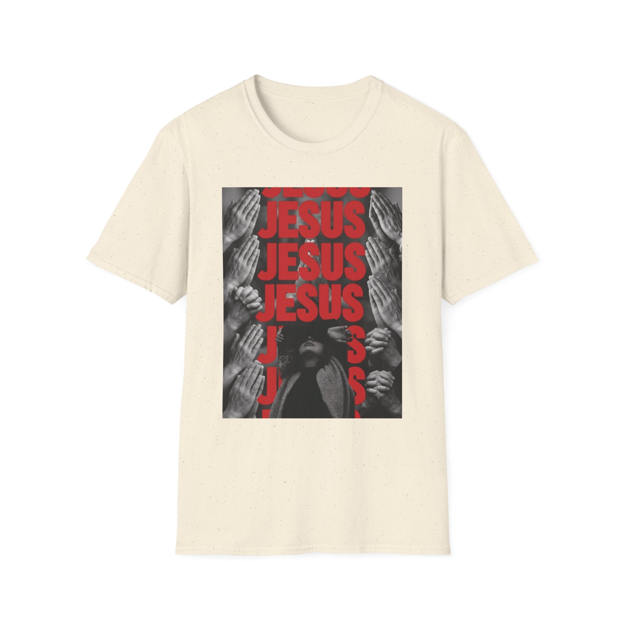 Jesus Prayer Graphic T‑Shirt — Repeat Text Faith Tee