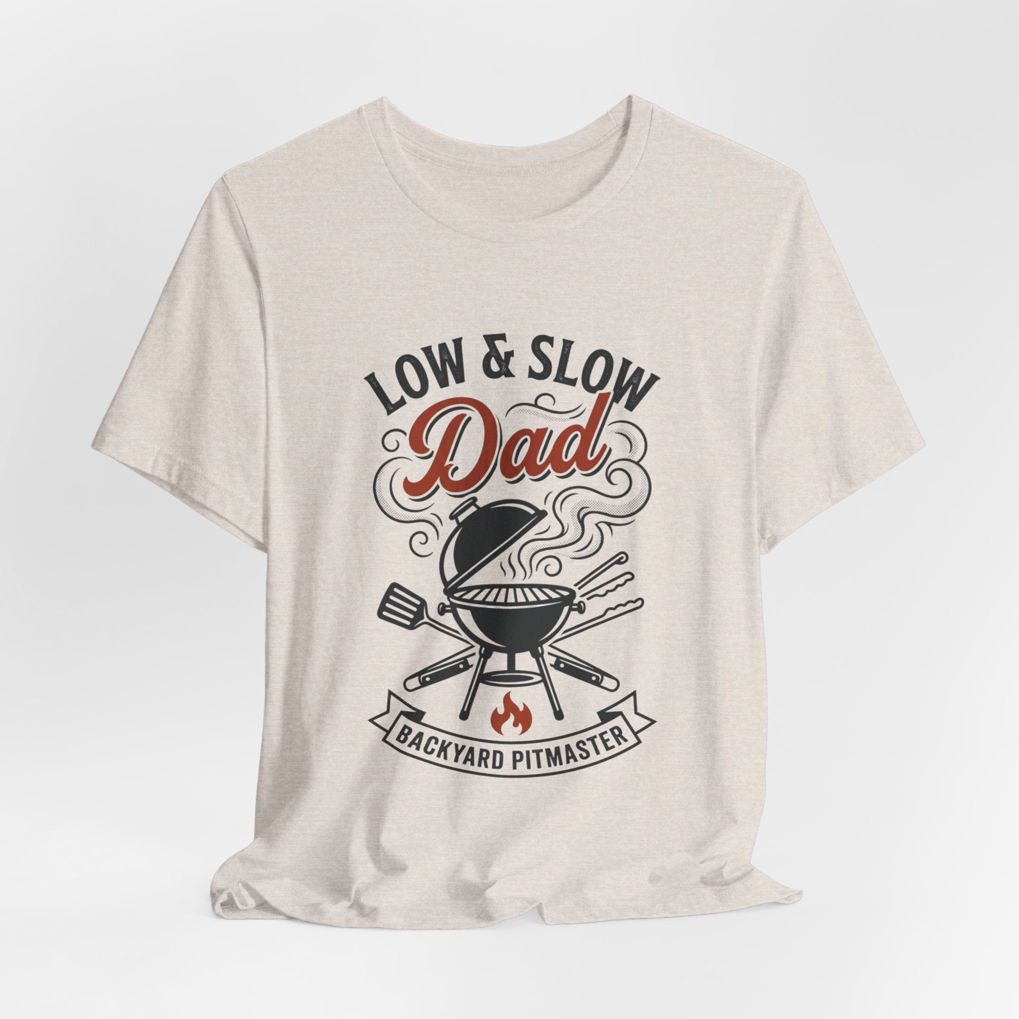 Low & Slow Dad T-Shirt | Father's Day BBQ Grill Pitmaster Tee