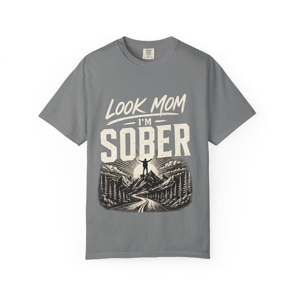 Look Mom I’m Sober T-Shirt — Recovery Pride Graphic Tee