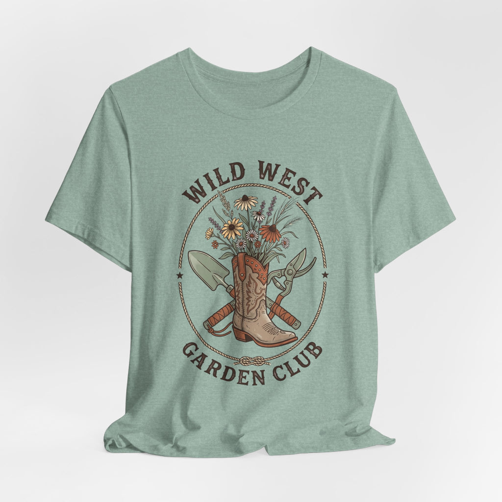 Wild West Garden Club Tee | Cowgirl Gardening, Western Boots & Desert Florals