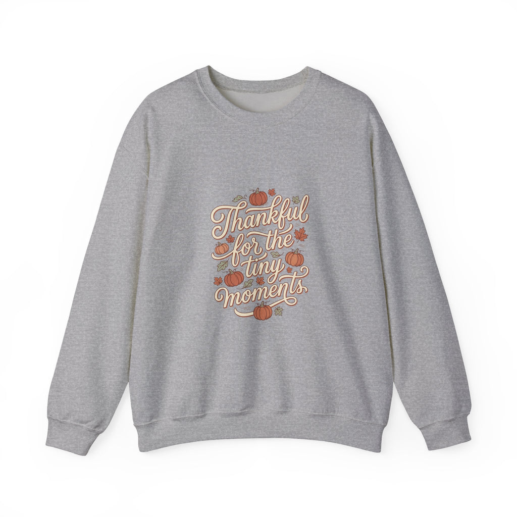 Thankful For Tiny Moments Sweatshirt | Pumpkin Fall Aesthetic