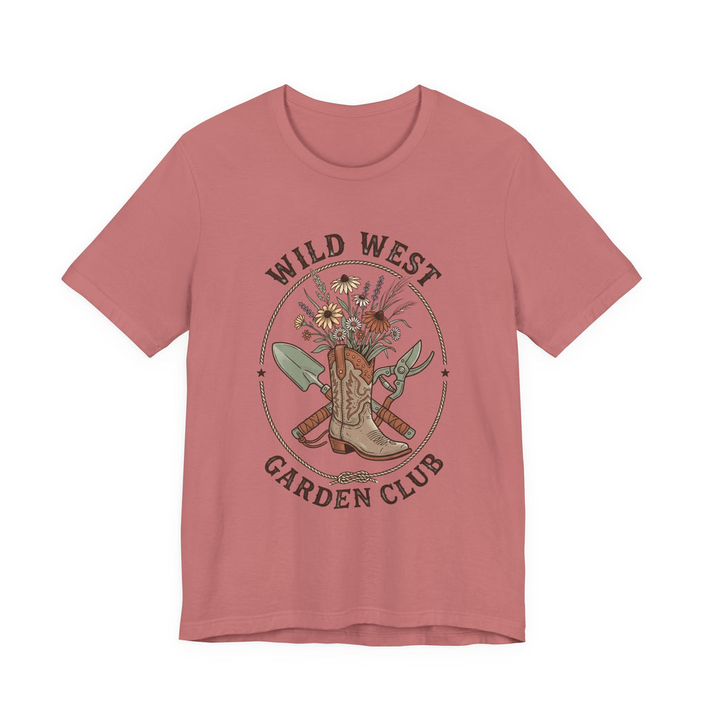 Wild West Garden Club Tee | Cowgirl Gardening, Western Boots & Desert Florals