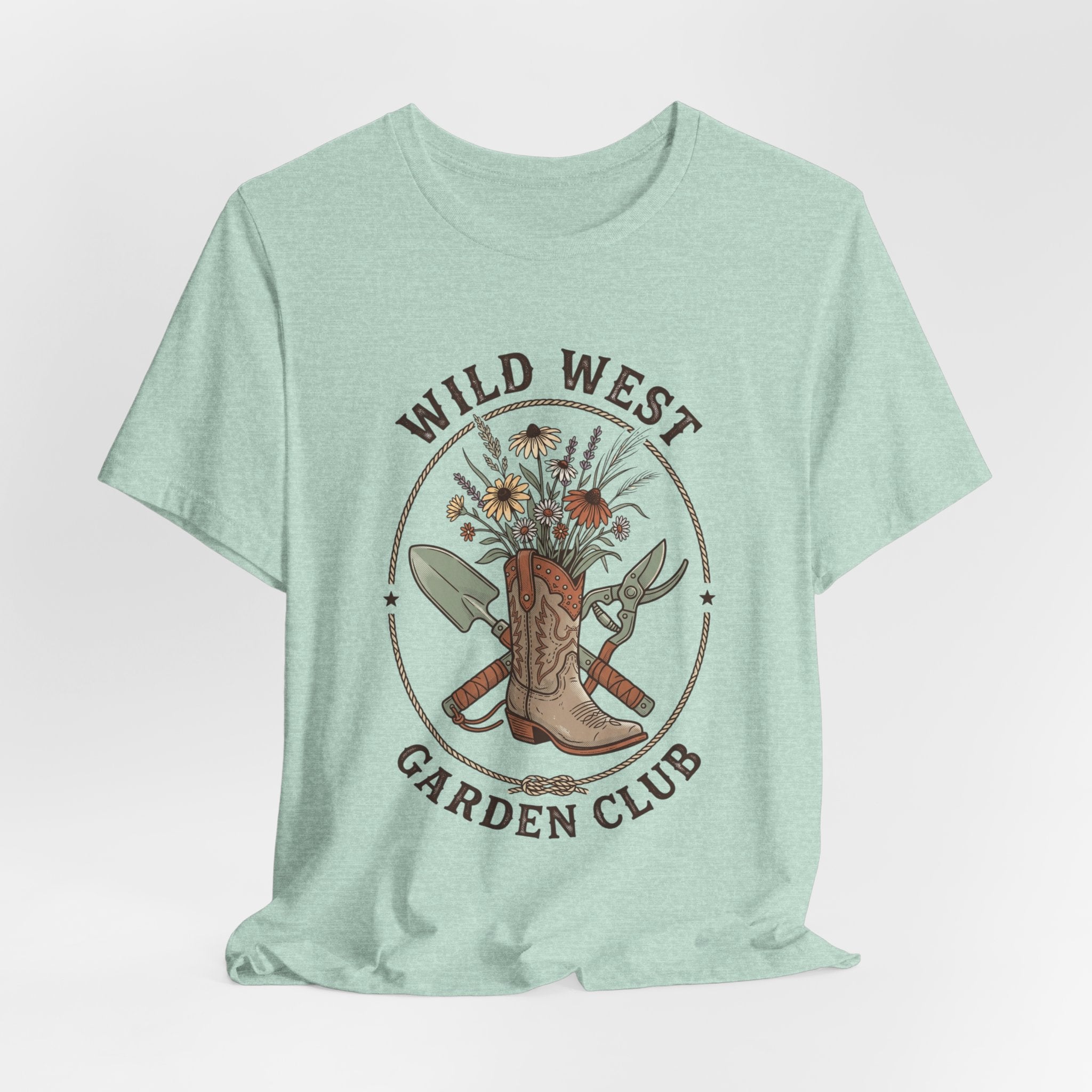 Wild West Garden Club Tee | Cowgirl Gardening, Western Boots & Desert Florals