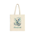 Ice Dragon Illustration Tote | Fantasy Dragon Tote, Mythical Creature Canvas
