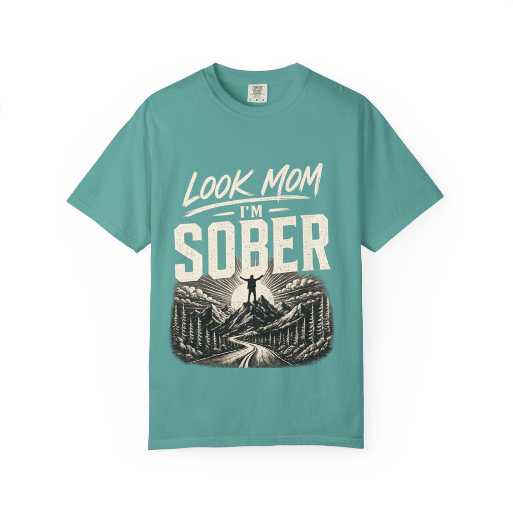 Look Mom I’m Sober T-Shirt — Recovery Pride Graphic Tee