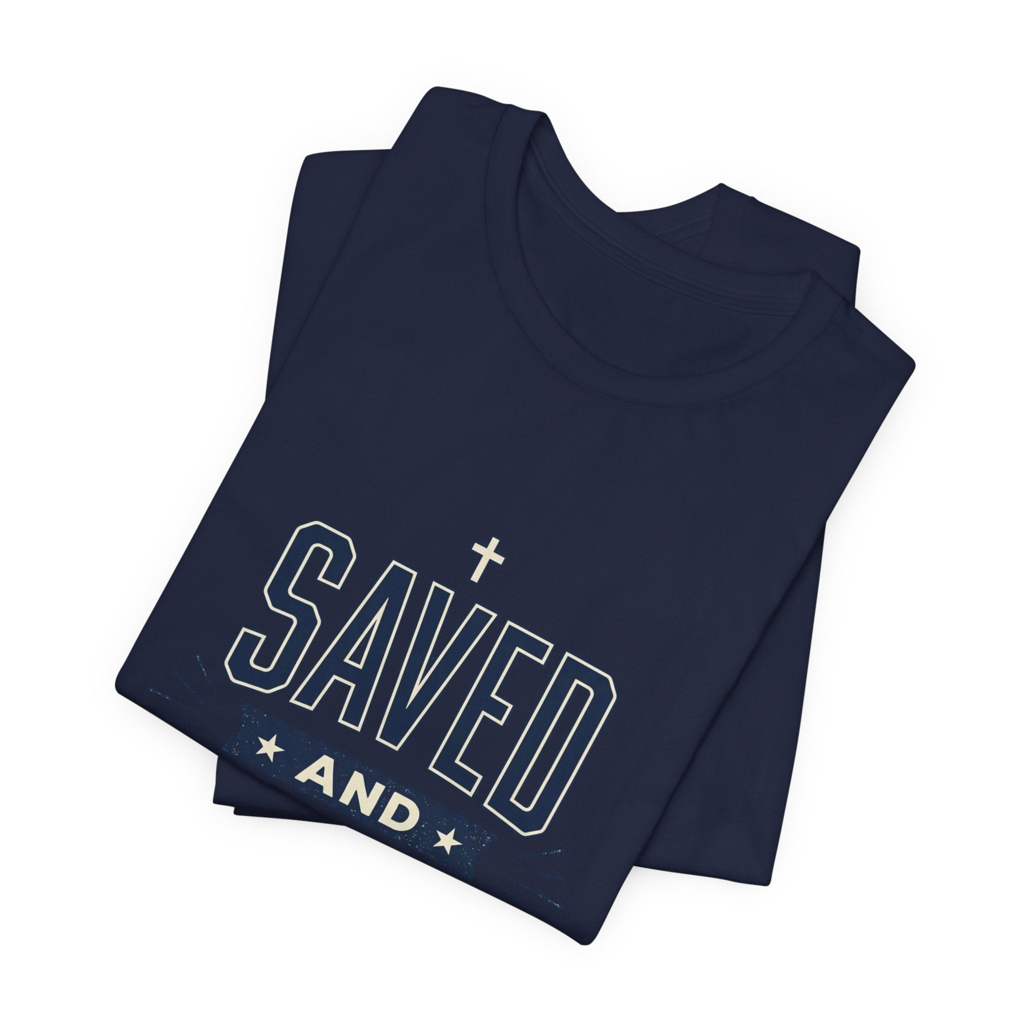 Saved and So Free Tee | Faith & Freedom 4th of July Patriotic Christian Shirt