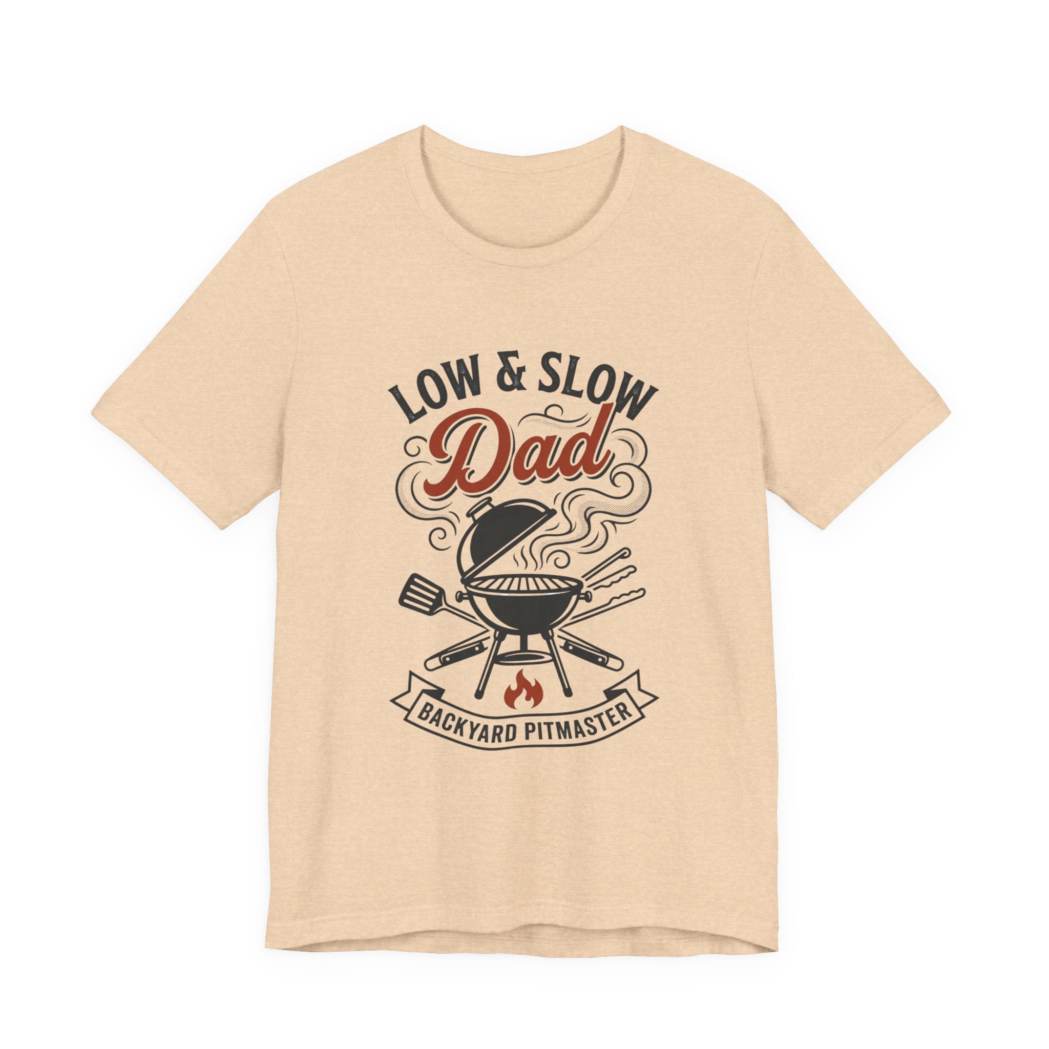 Low & Slow Dad T-Shirt | Father's Day BBQ Grill Pitmaster Tee