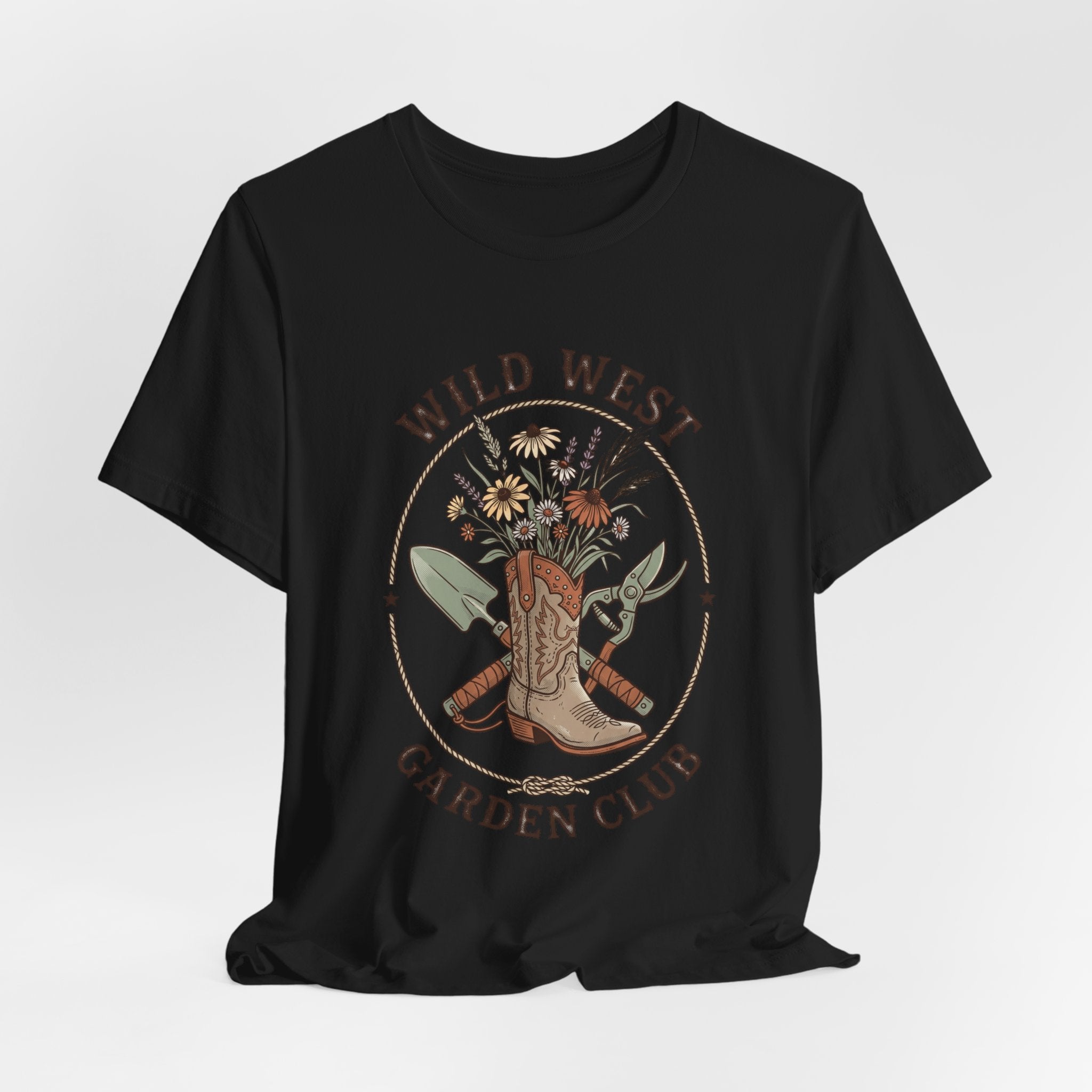 Wild West Garden Club Tee | Cowgirl Gardening, Western Boots & Desert Florals
