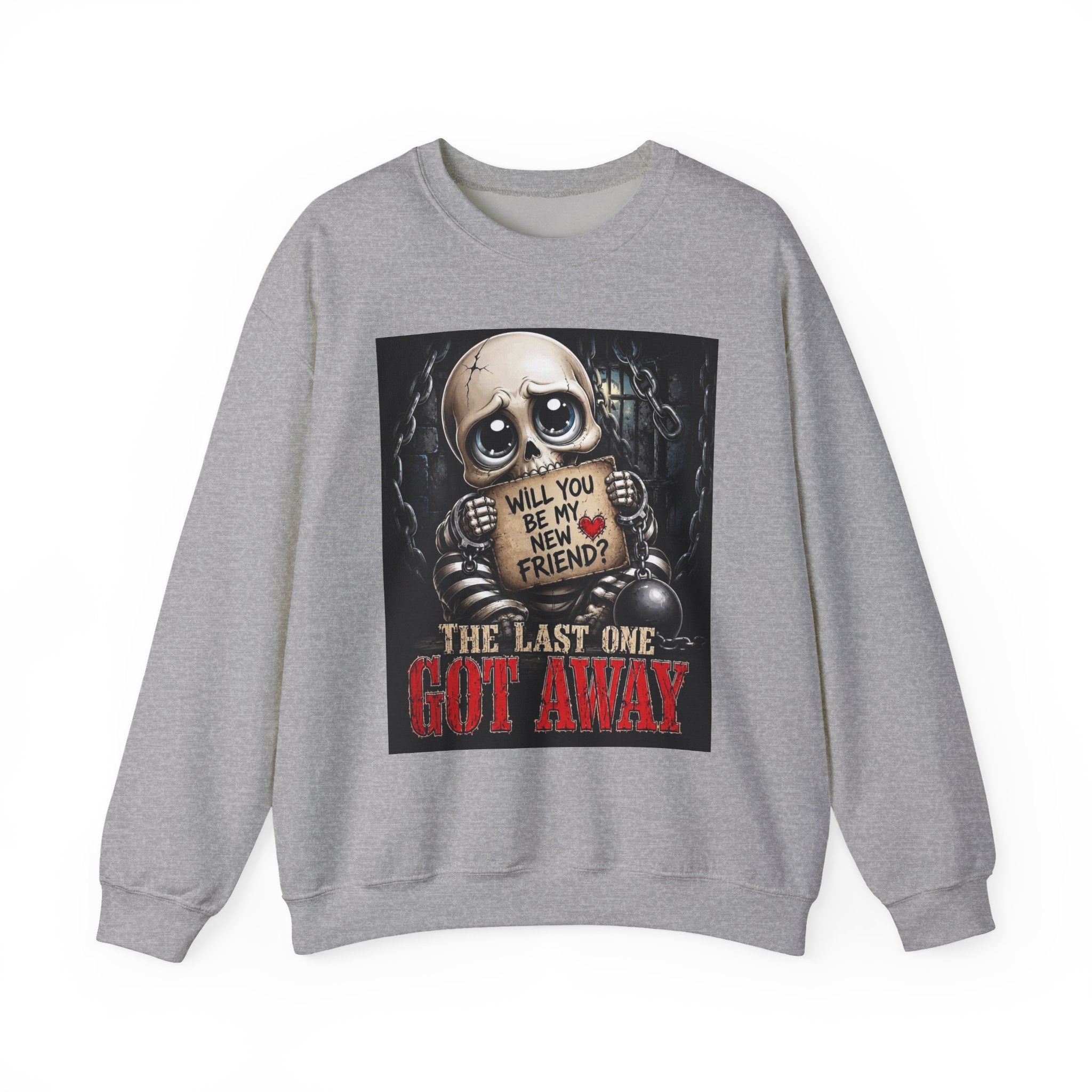 Skull Teddy 'Will You Be My New Friend?' Sweatshirt