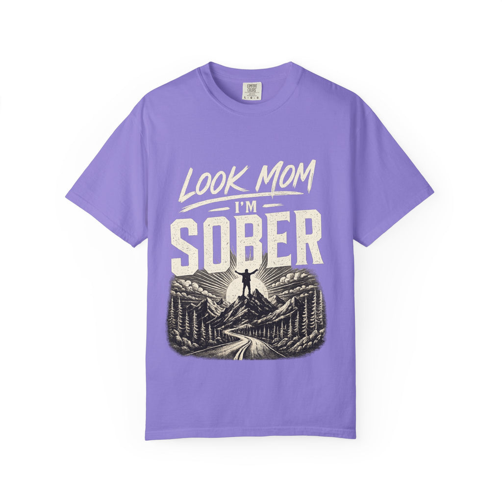 Look Mom I’m Sober T-Shirt — Recovery Pride Graphic Tee