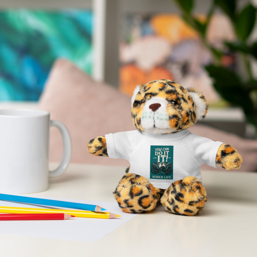 Motivational Teddy Bear with “You Can Do It!” Tee