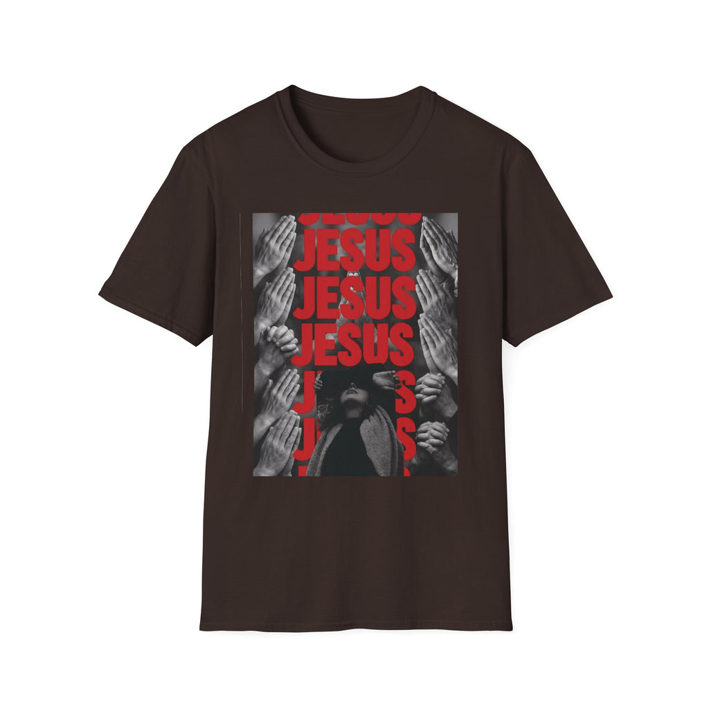 Jesus Prayer Graphic T‑Shirt — Repeat Text Faith Tee