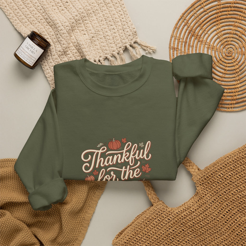 Thankful For Tiny Moments Sweatshirt | Pumpkin Fall Aesthetic
