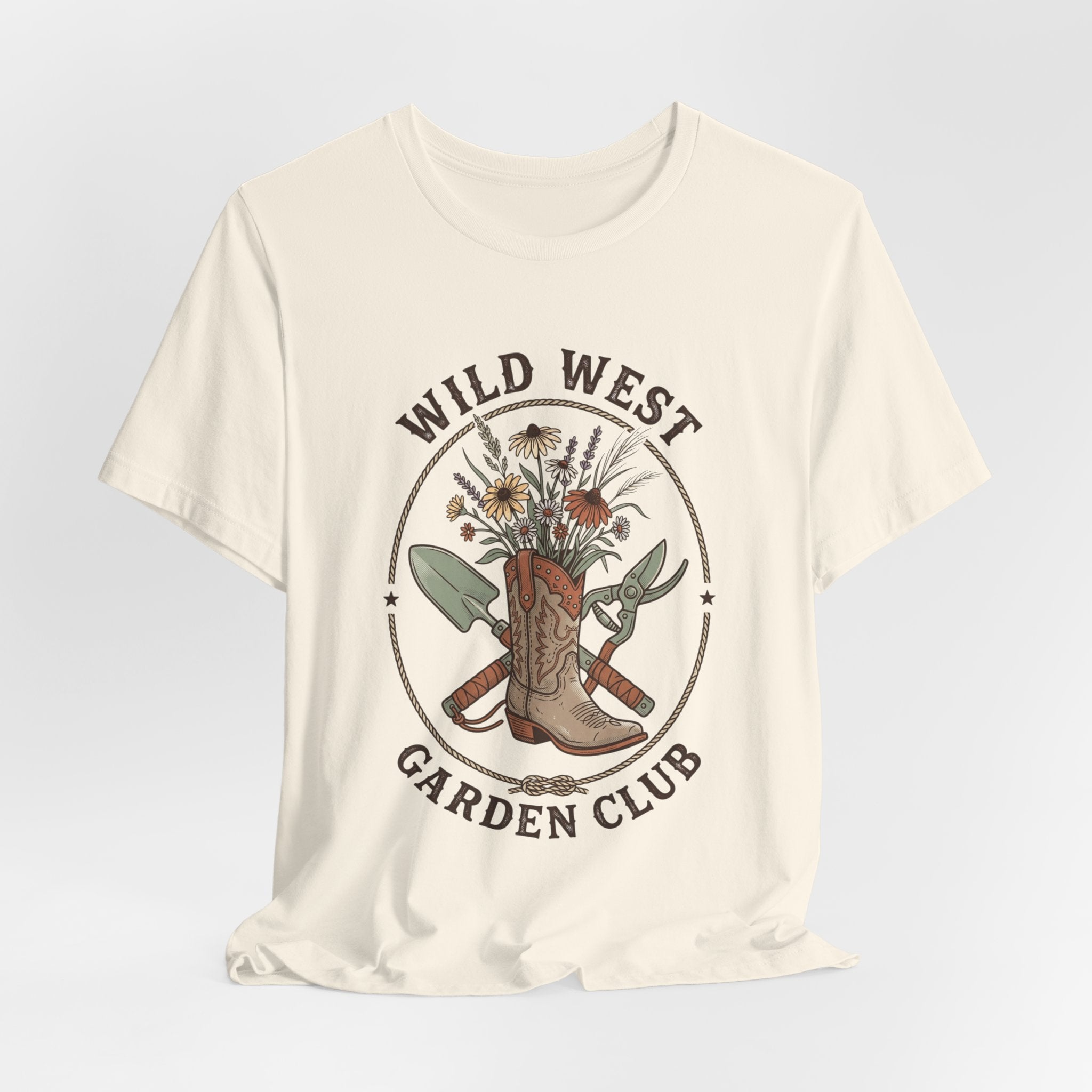Wild West Garden Club Tee | Cowgirl Gardening, Western Boots & Desert Florals