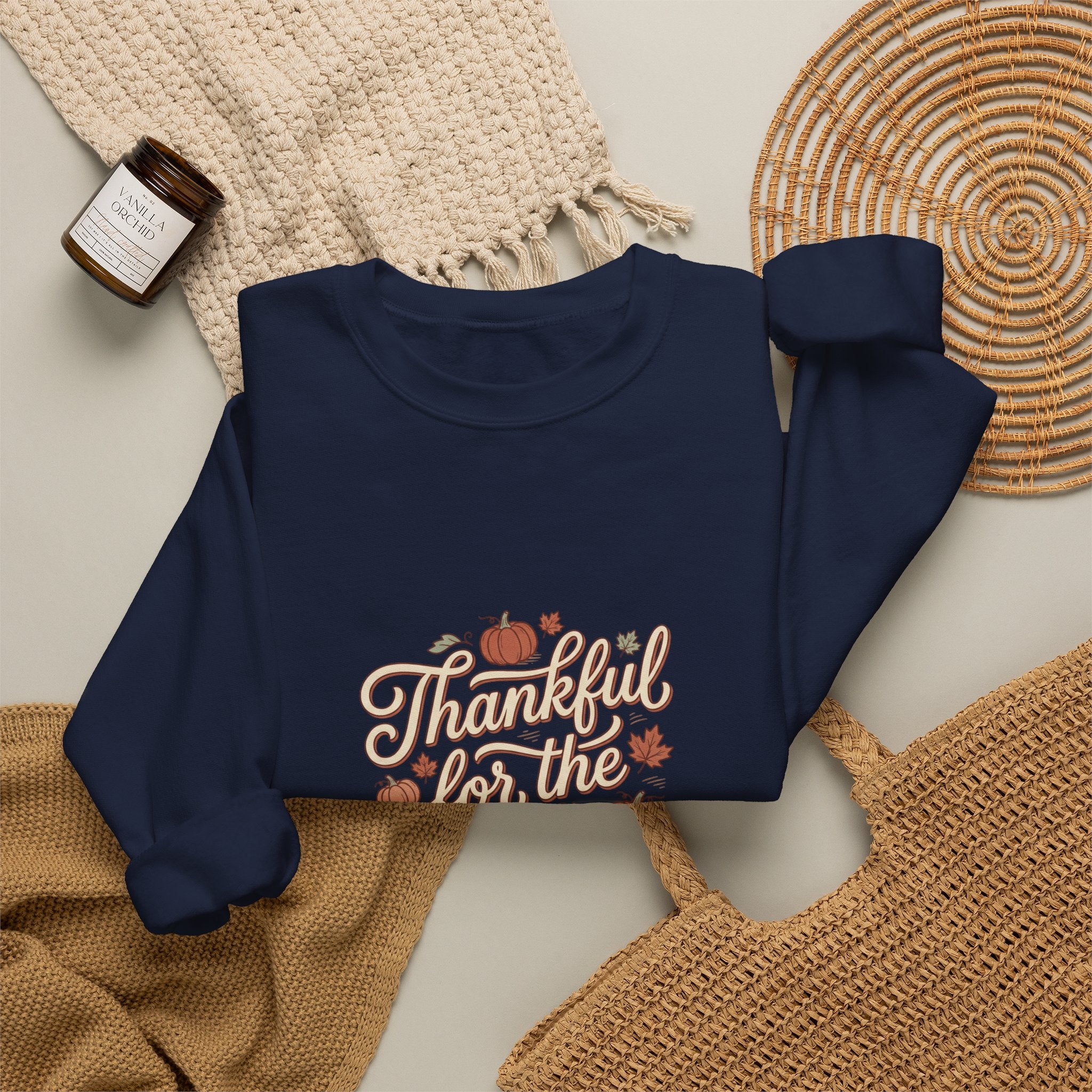 Thankful For Tiny Moments Sweatshirt | Pumpkin Fall Aesthetic