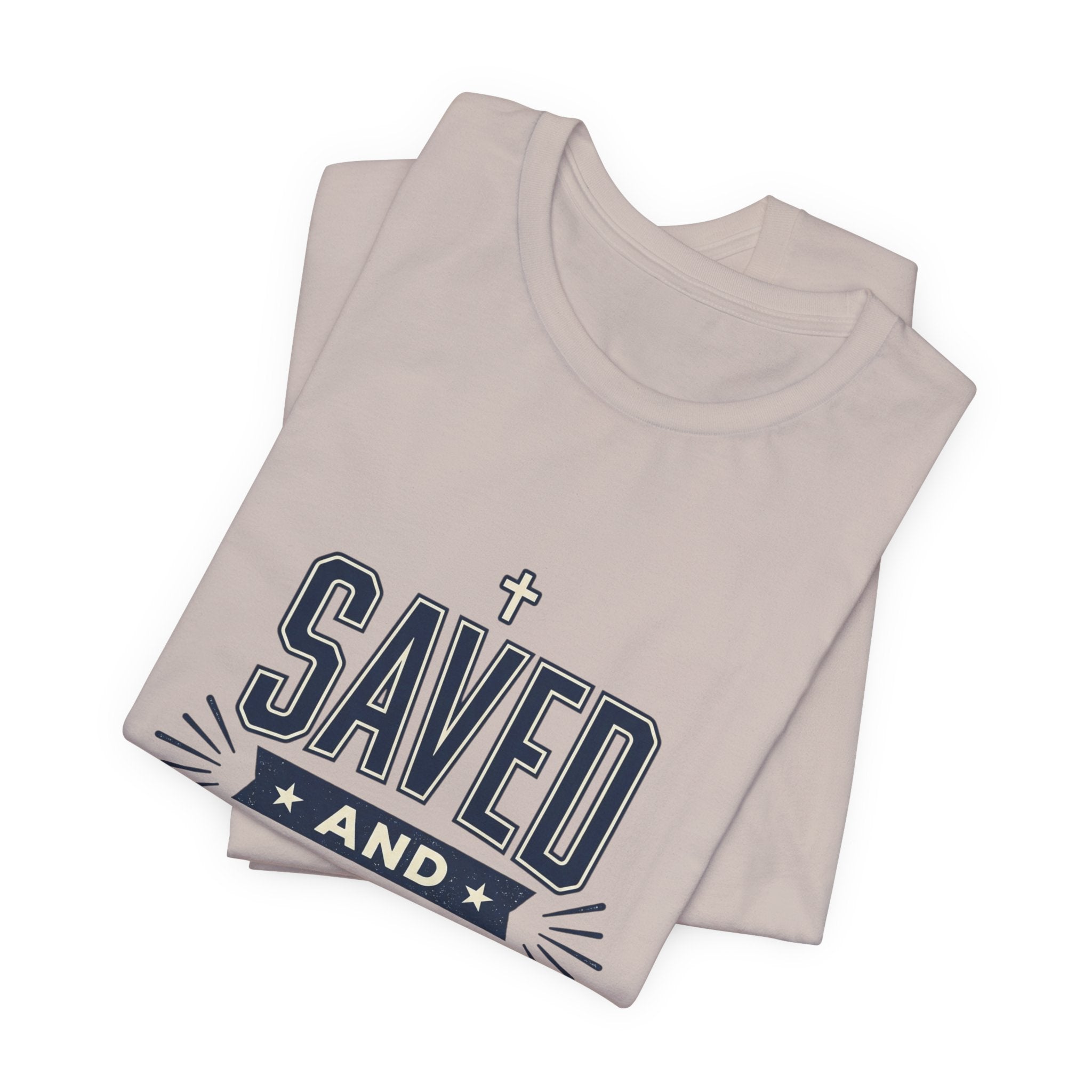 Saved and So Free Tee | Faith & Freedom 4th of July Patriotic Christian Shirt