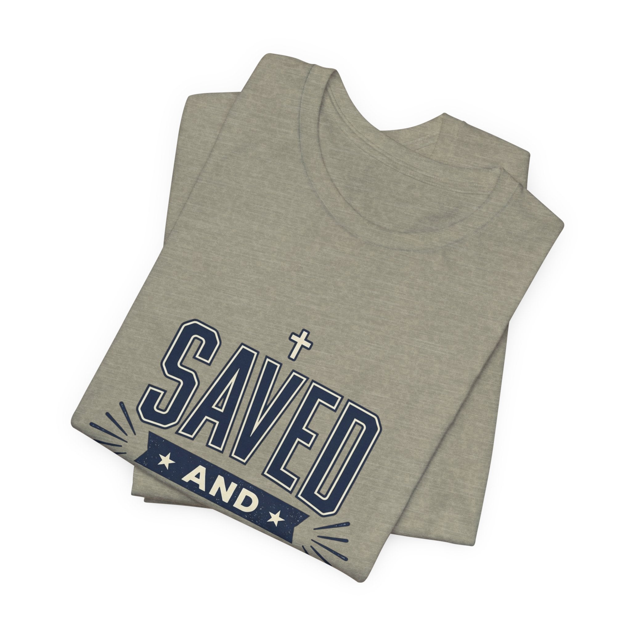 Saved and So Free Tee | Faith & Freedom 4th of July Patriotic Christian Shirt