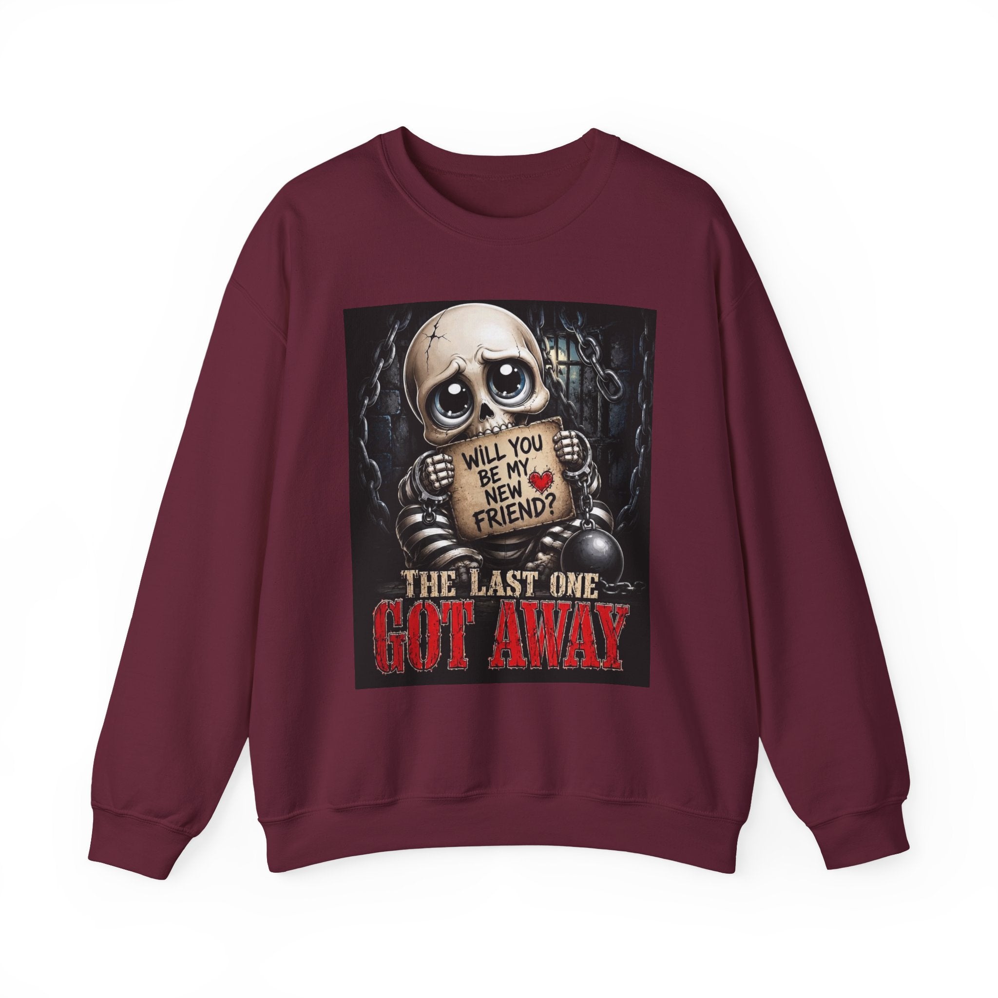 Skull Teddy 'Will You Be My New Friend?' Sweatshirt