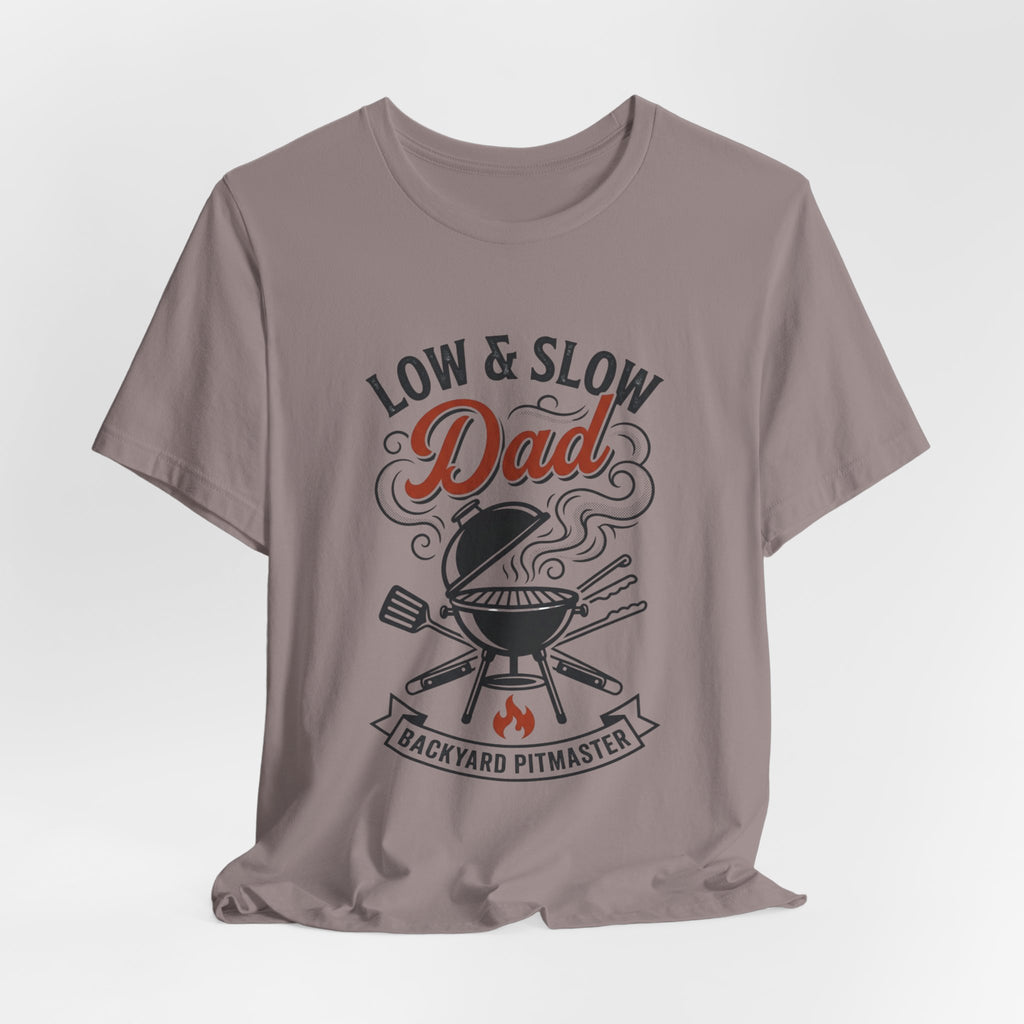 Low & Slow Dad T-Shirt | Father's Day BBQ Grill Pitmaster Tee