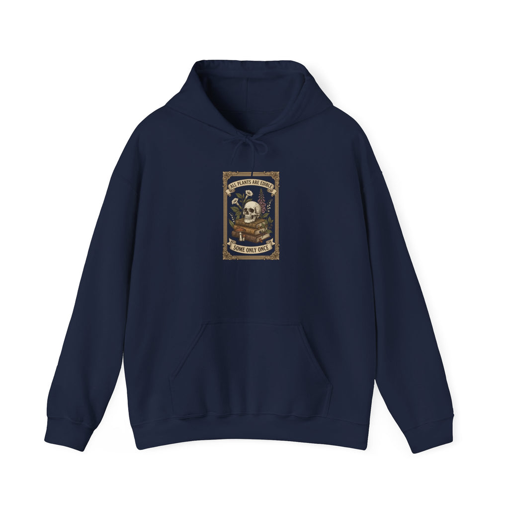 All Plants Are Edible Hoodie | Vintage Botanical Mycology Illustration