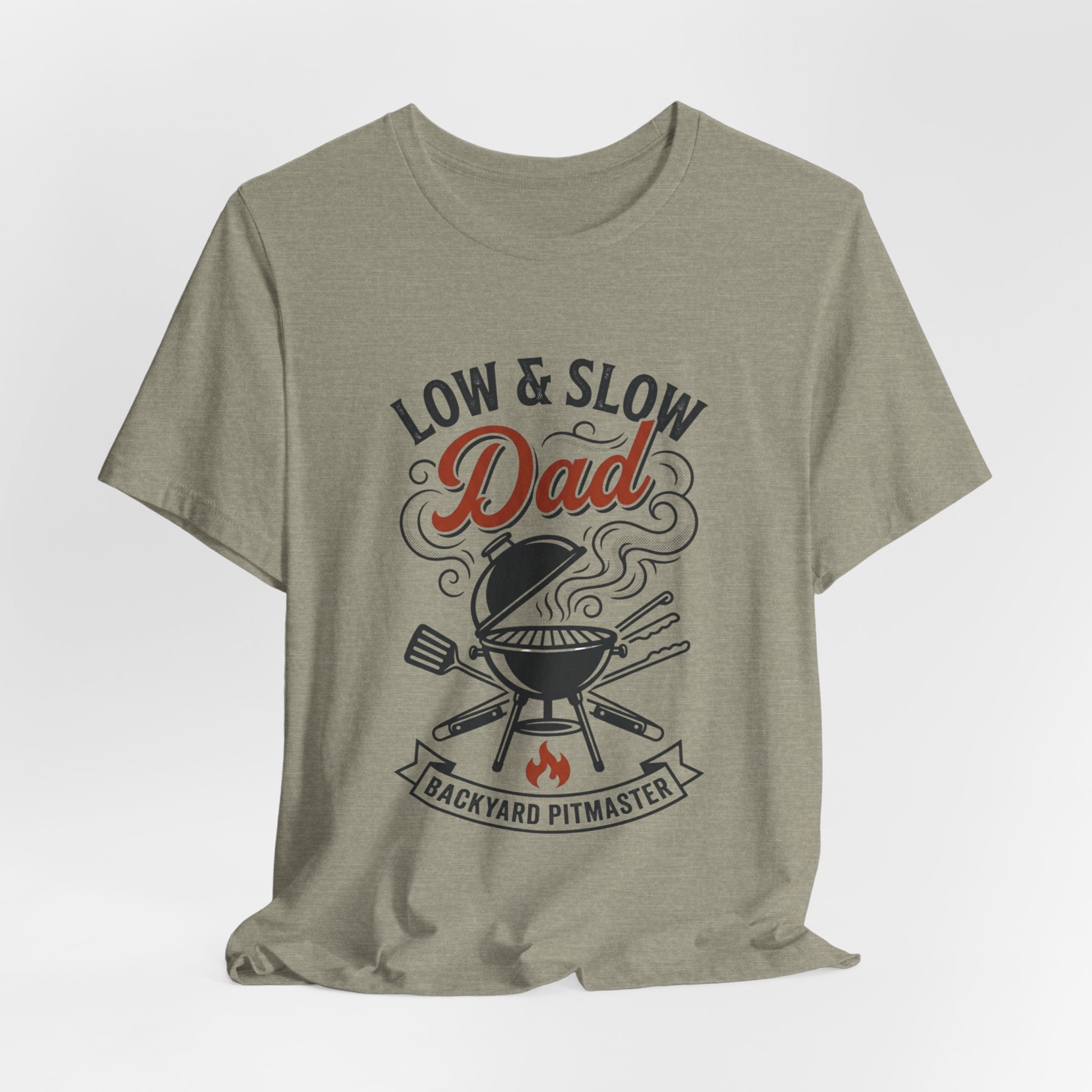 Low & Slow Dad T-Shirt | Father's Day BBQ Grill Pitmaster Tee