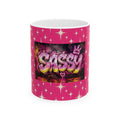 Sassy Pink Ceramic Mug (11oz & 15oz) — Sparkle Graffiti Design