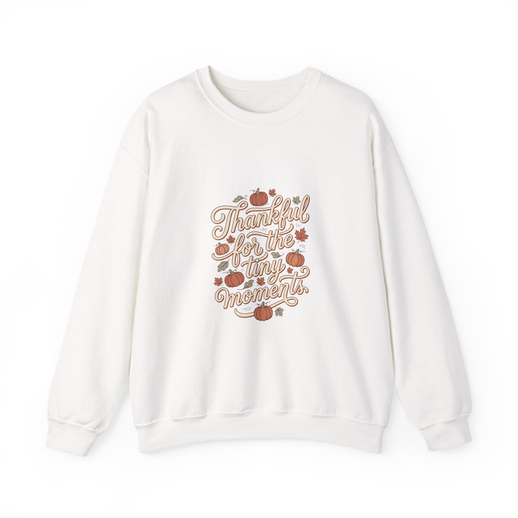 Thankful For Tiny Moments Sweatshirt | Pumpkin Fall Aesthetic