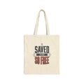 Saved and So Free Tote | Faith & Freedom 4th of July Christian Patriotic
