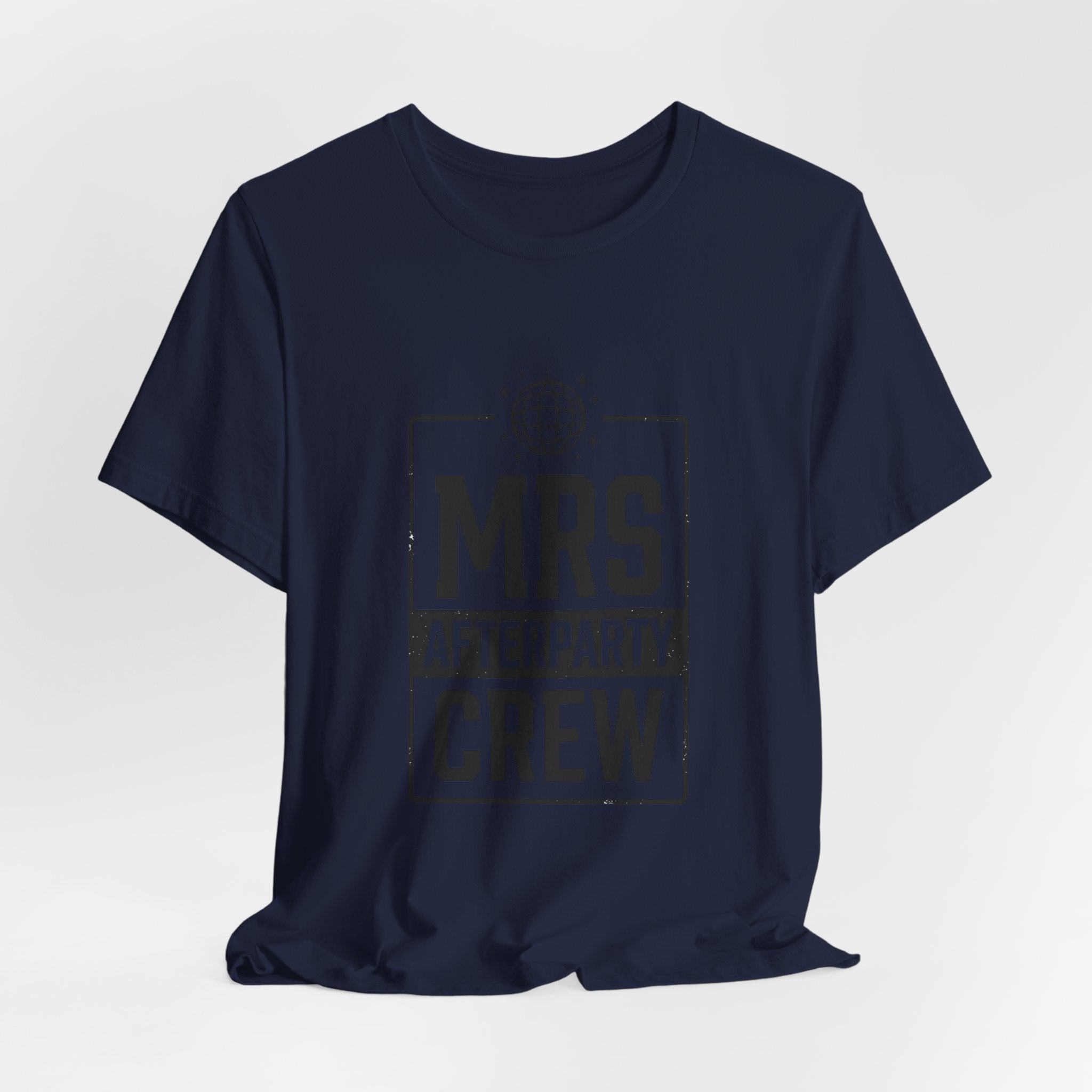 Mrs Afterparty Crew T-Shirt | Bride Era Slogan, Retro Script Tee