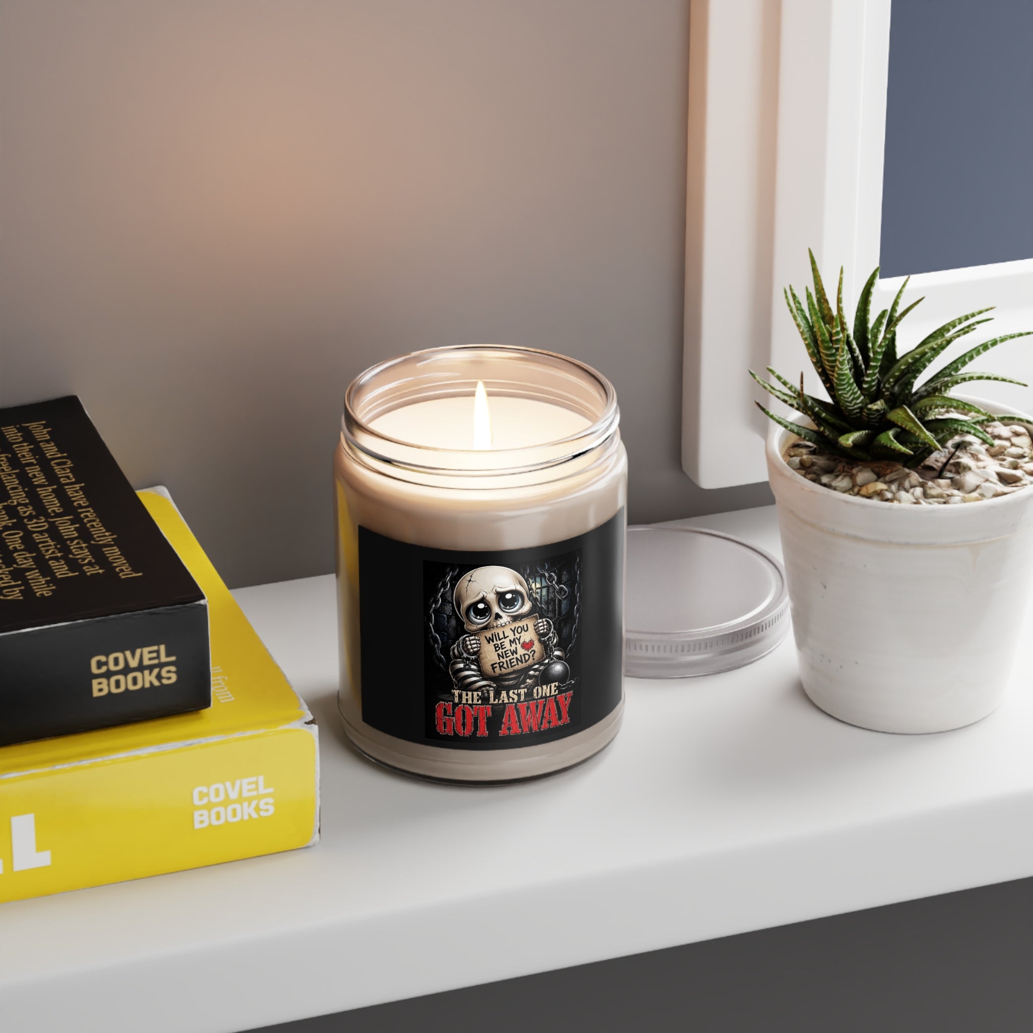 Scented Soy Candles with White Lid, 9oz