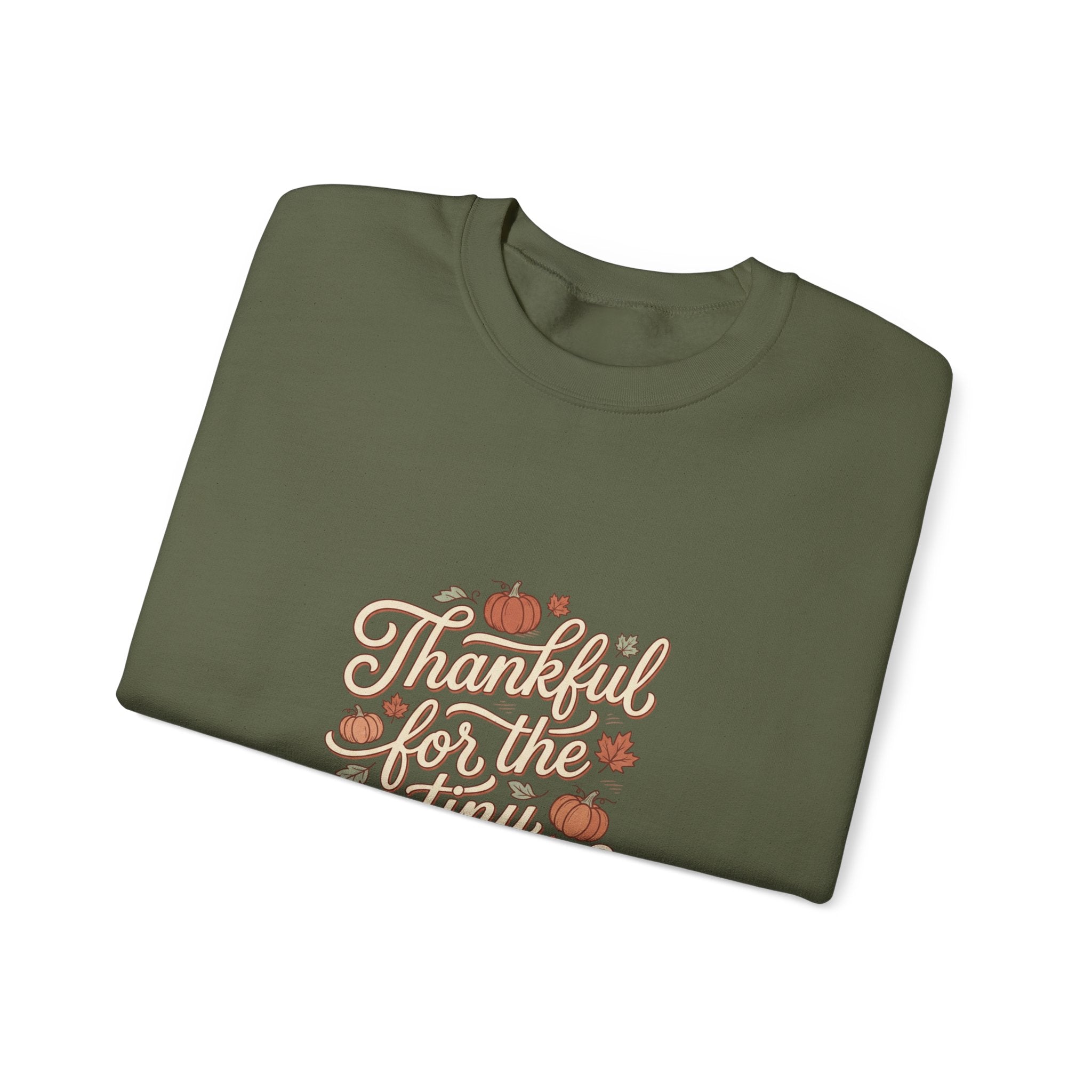 Thankful For Tiny Moments Sweatshirt | Pumpkin Fall Aesthetic
