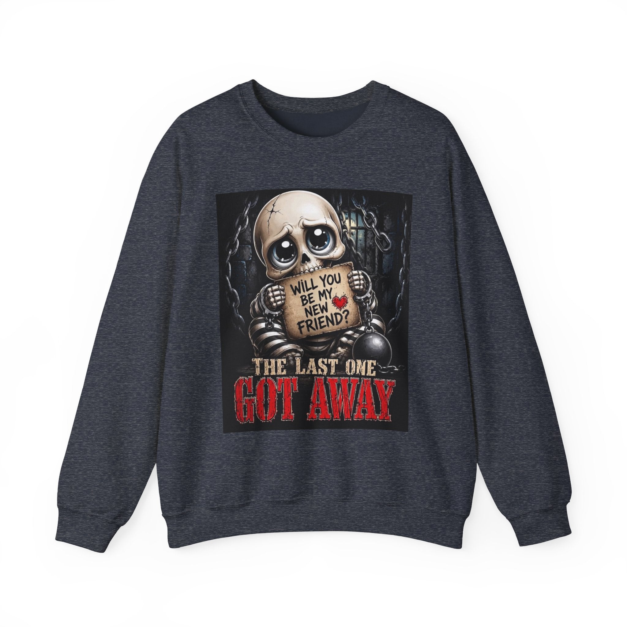 Skull Teddy 'Will You Be My New Friend?' Sweatshirt
