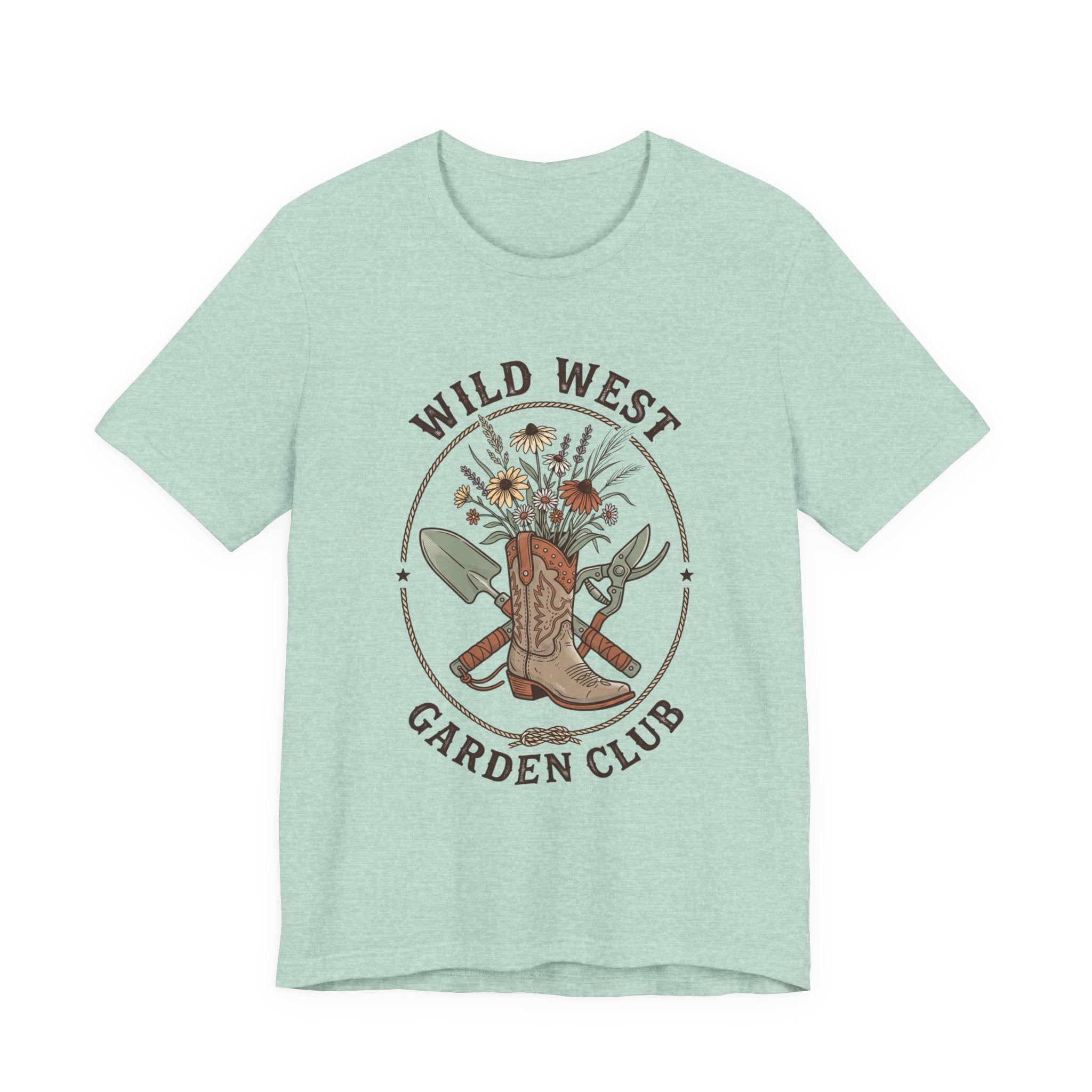 Wild West Garden Club Tee | Cowgirl Gardening, Western Boots & Desert Florals