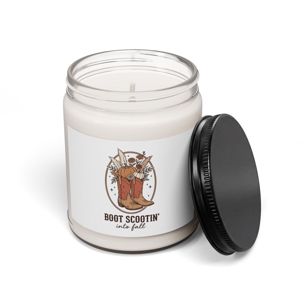 Boot Scootin' Pumpkin Candle, Soy Jar | Fall Pumpkin Boots Candle