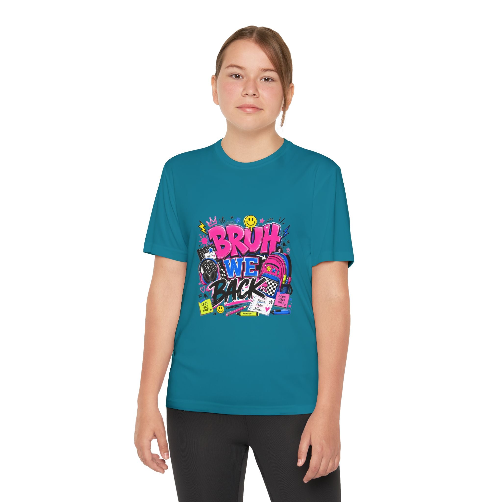 Cheer Competition Youth Tee – “Cheer Is My Therapy” Graphic Shirt