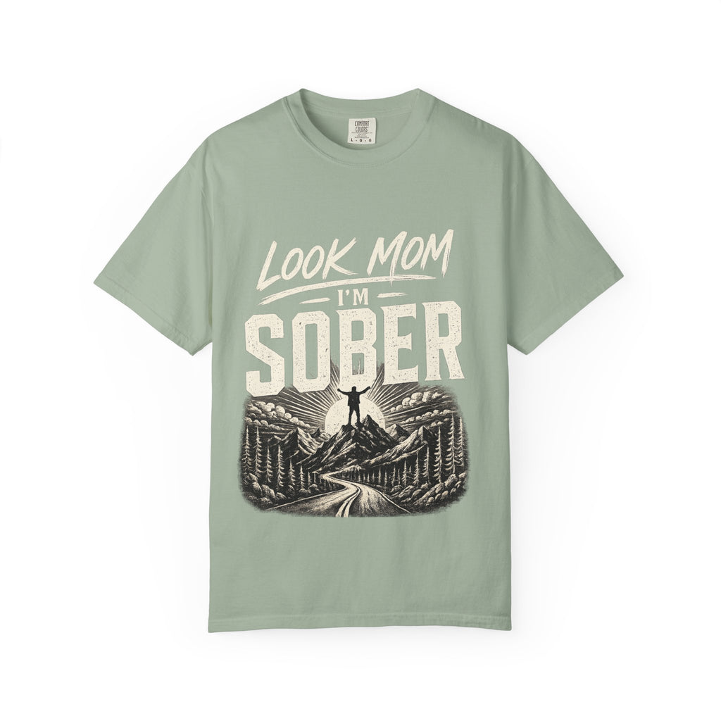 Look Mom I’m Sober T-Shirt — Recovery Pride Graphic Tee