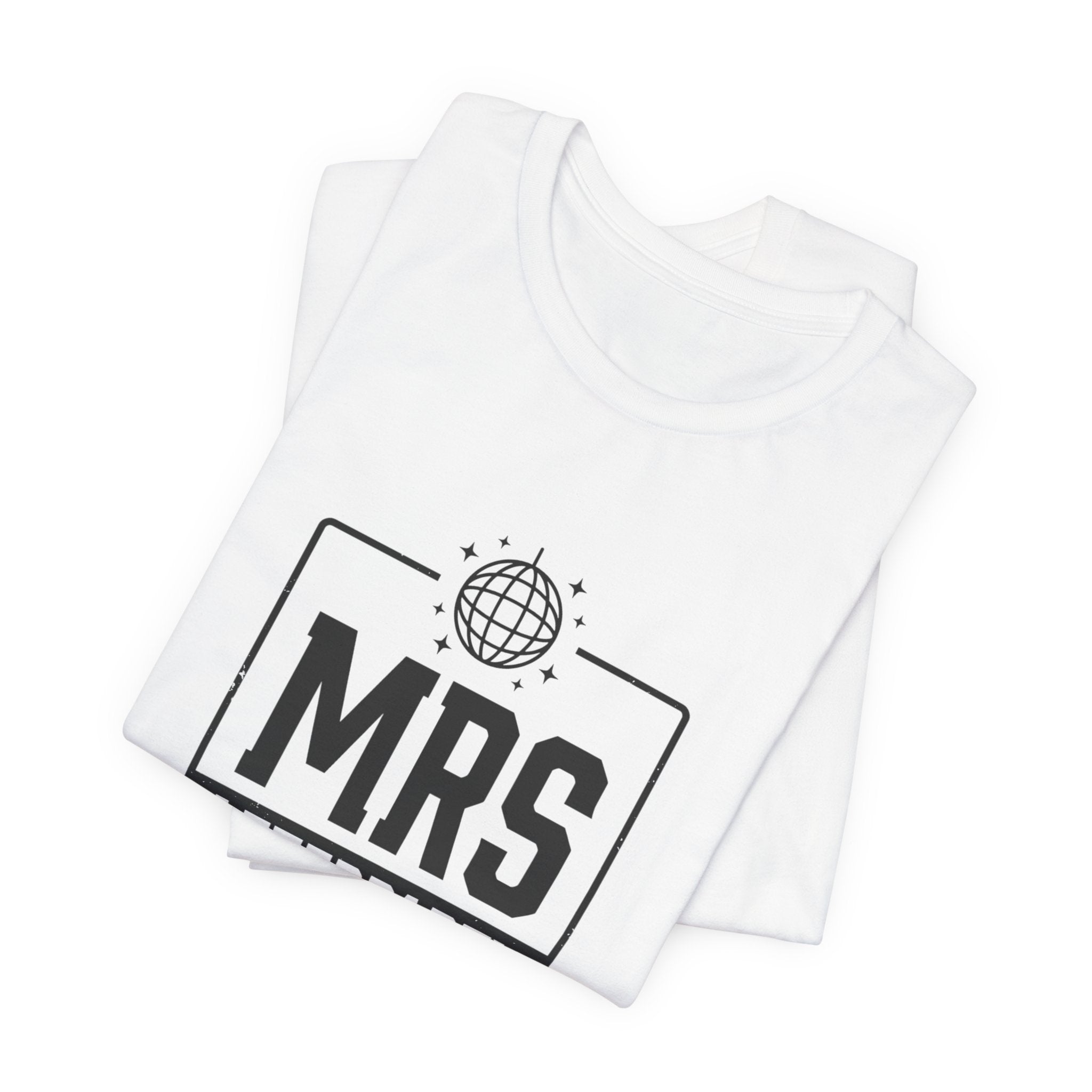 Mrs Afterparty Crew T-Shirt | Bride Era Slogan, Retro Script Tee
