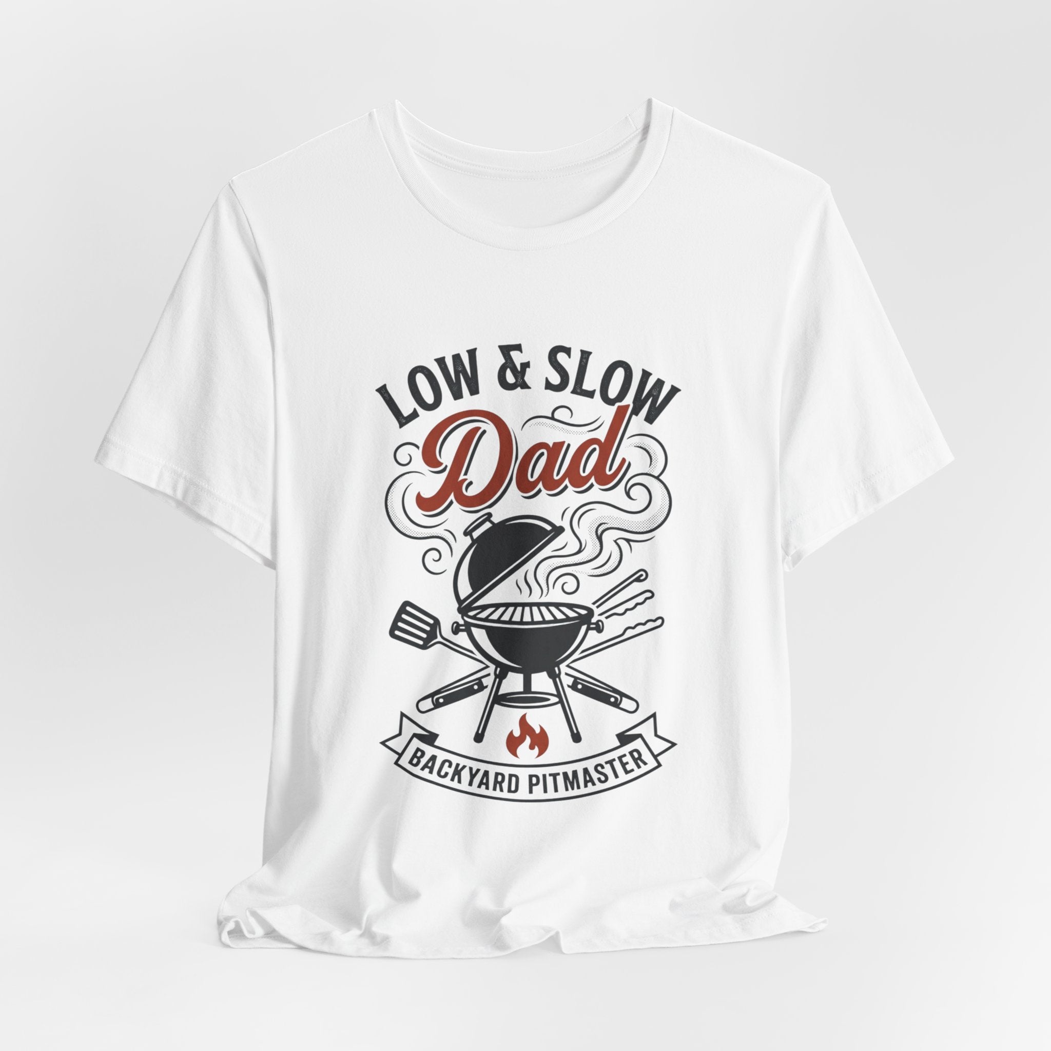 Low & Slow Dad T-Shirt | Father's Day BBQ Grill Pitmaster Tee